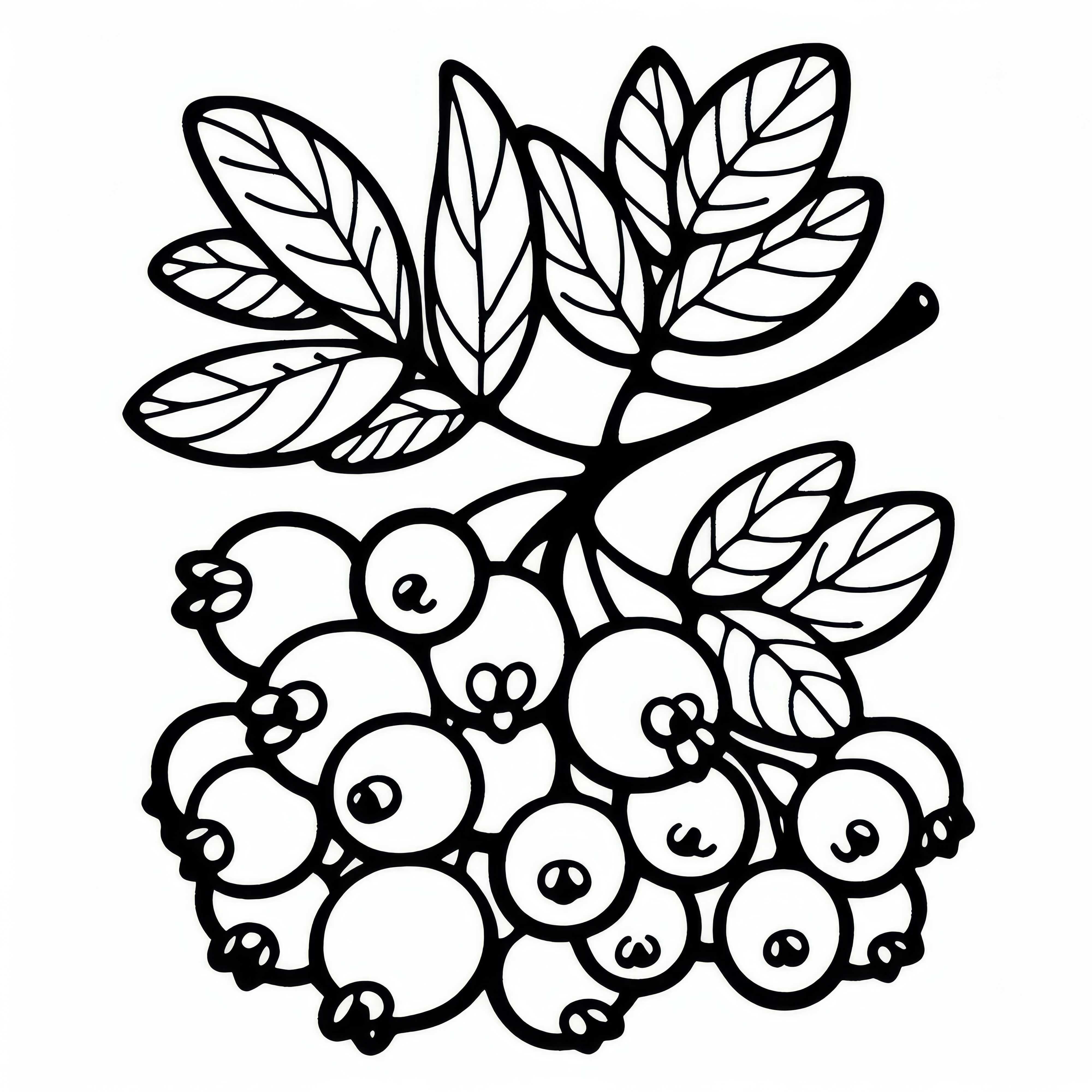 Free coloring page of currant