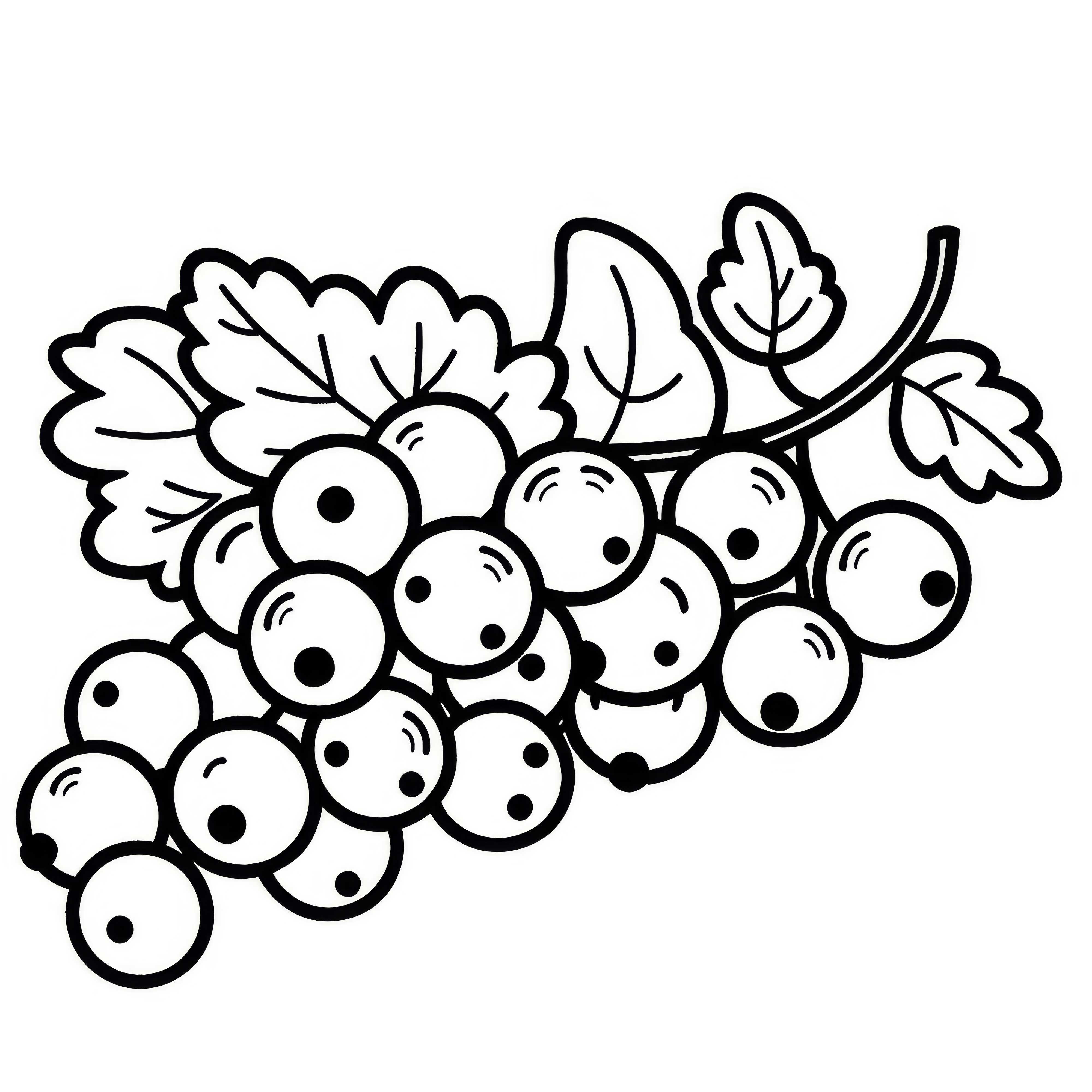 Free coloring page of currants for download