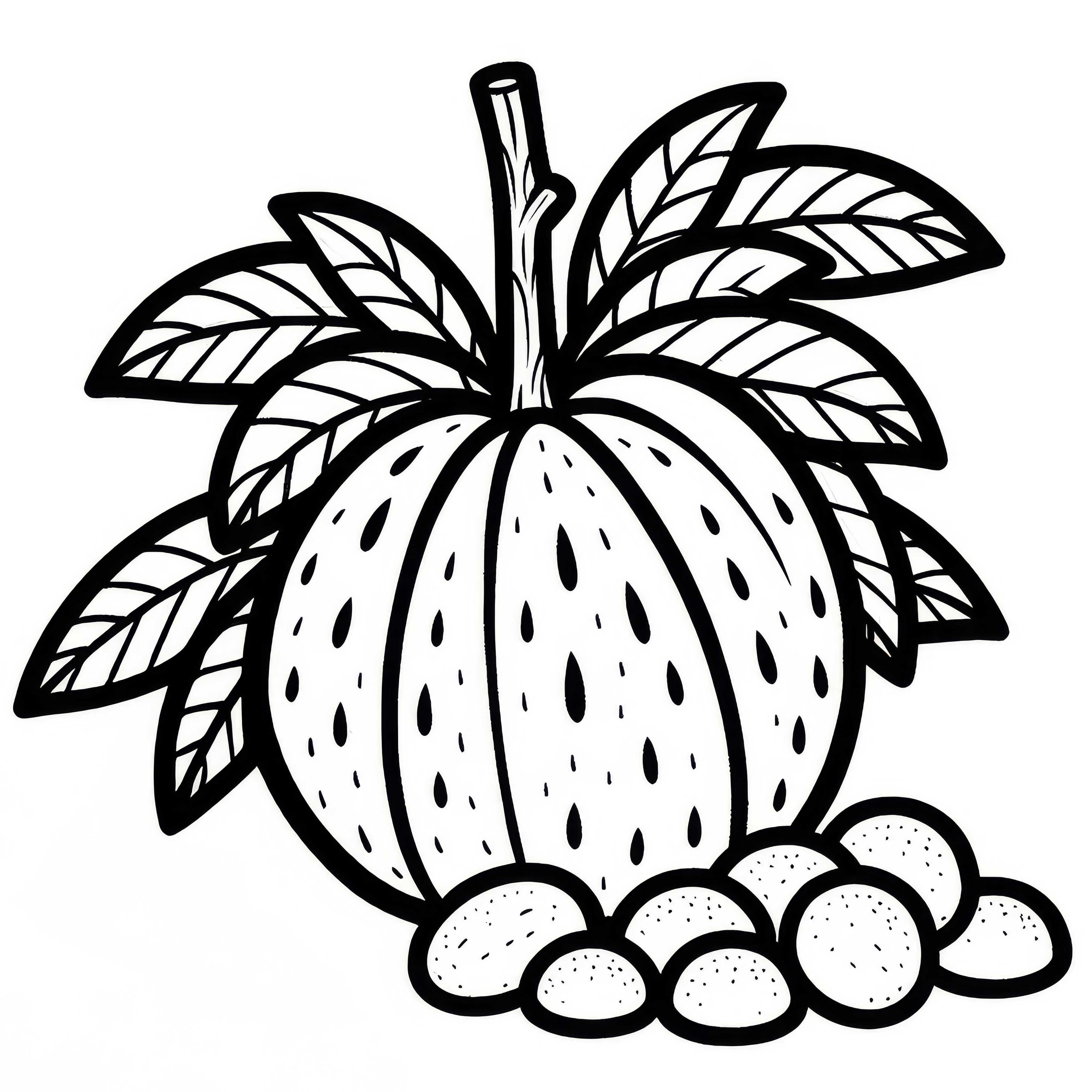 Langsat Coloring Page Free