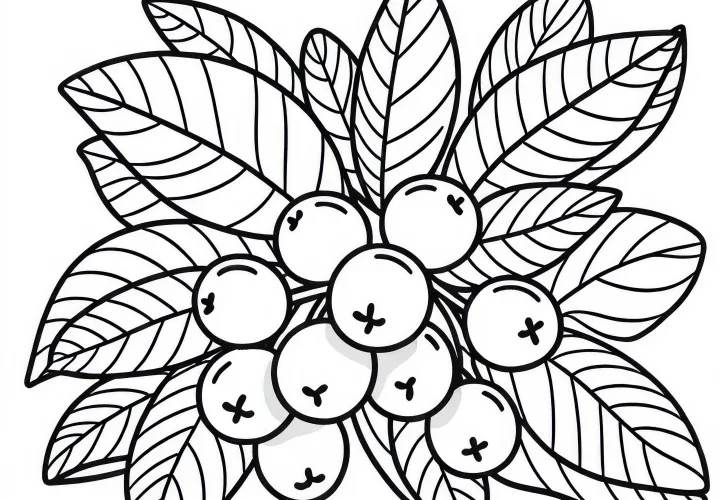 Kakadu Plum Coloring Page Free