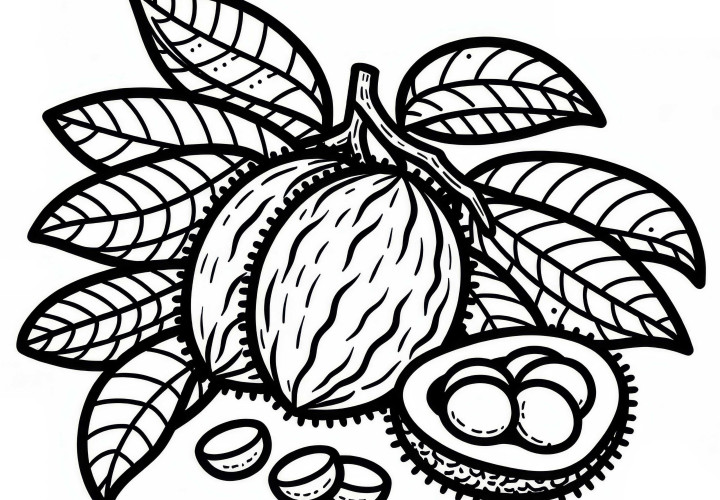 Bergamot Coloring Template Free