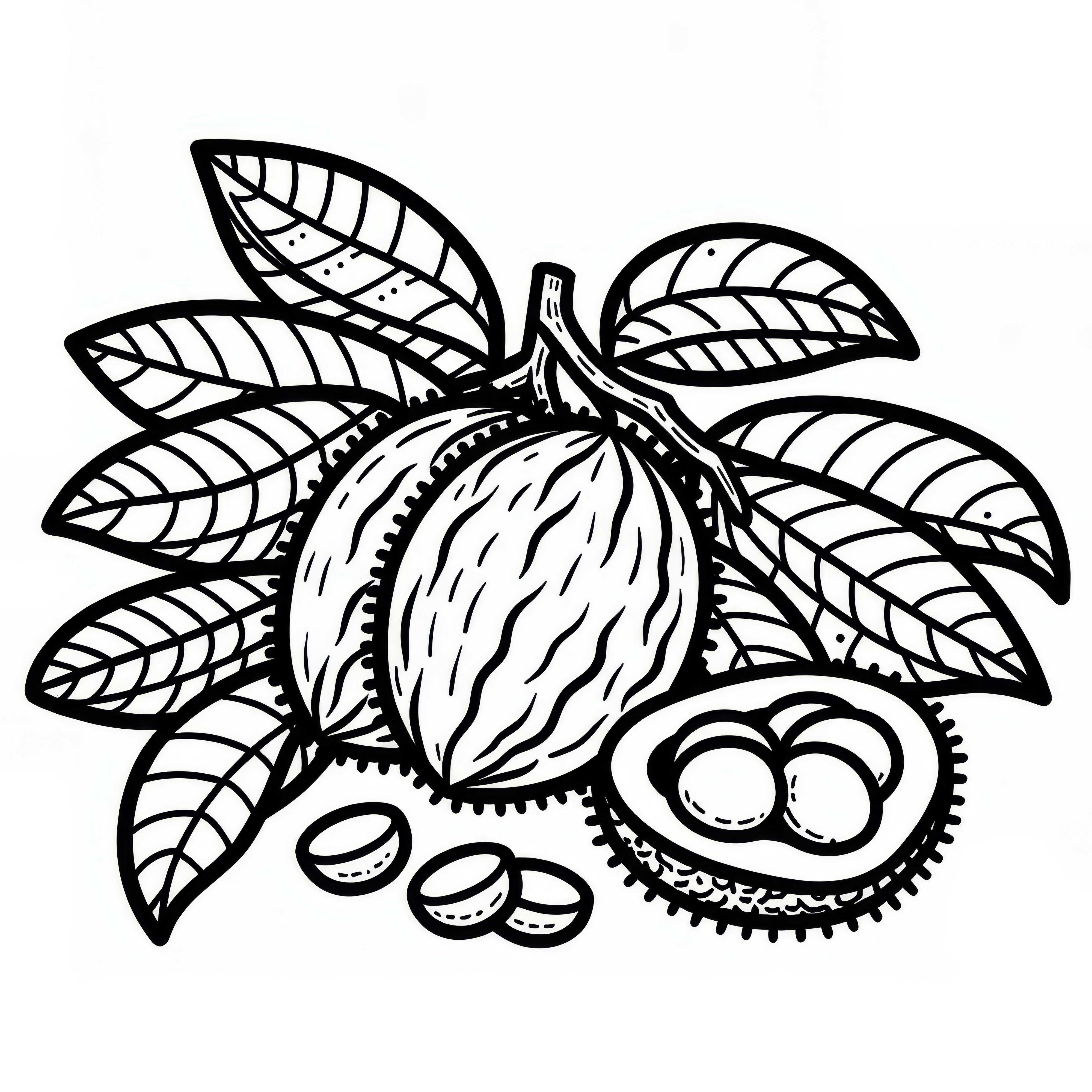 Lucuma Coloring Page Free &ndash; Create Your Own Artworks