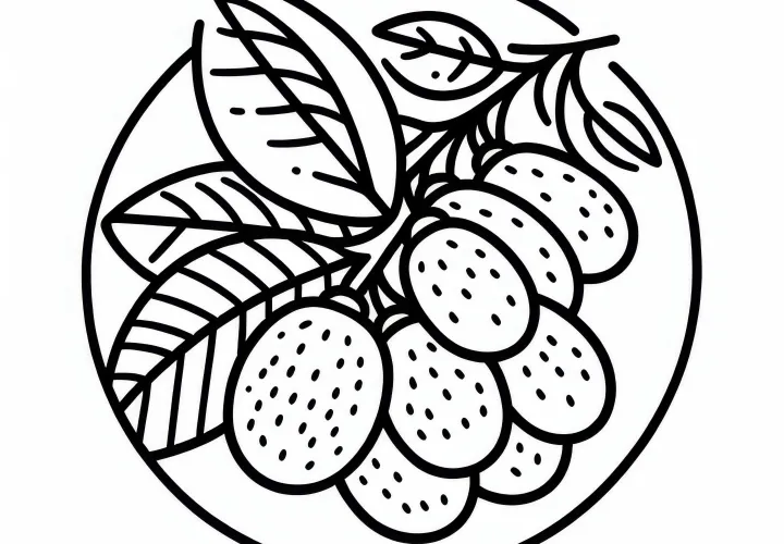 Kumquat Coloring Page Simple Free