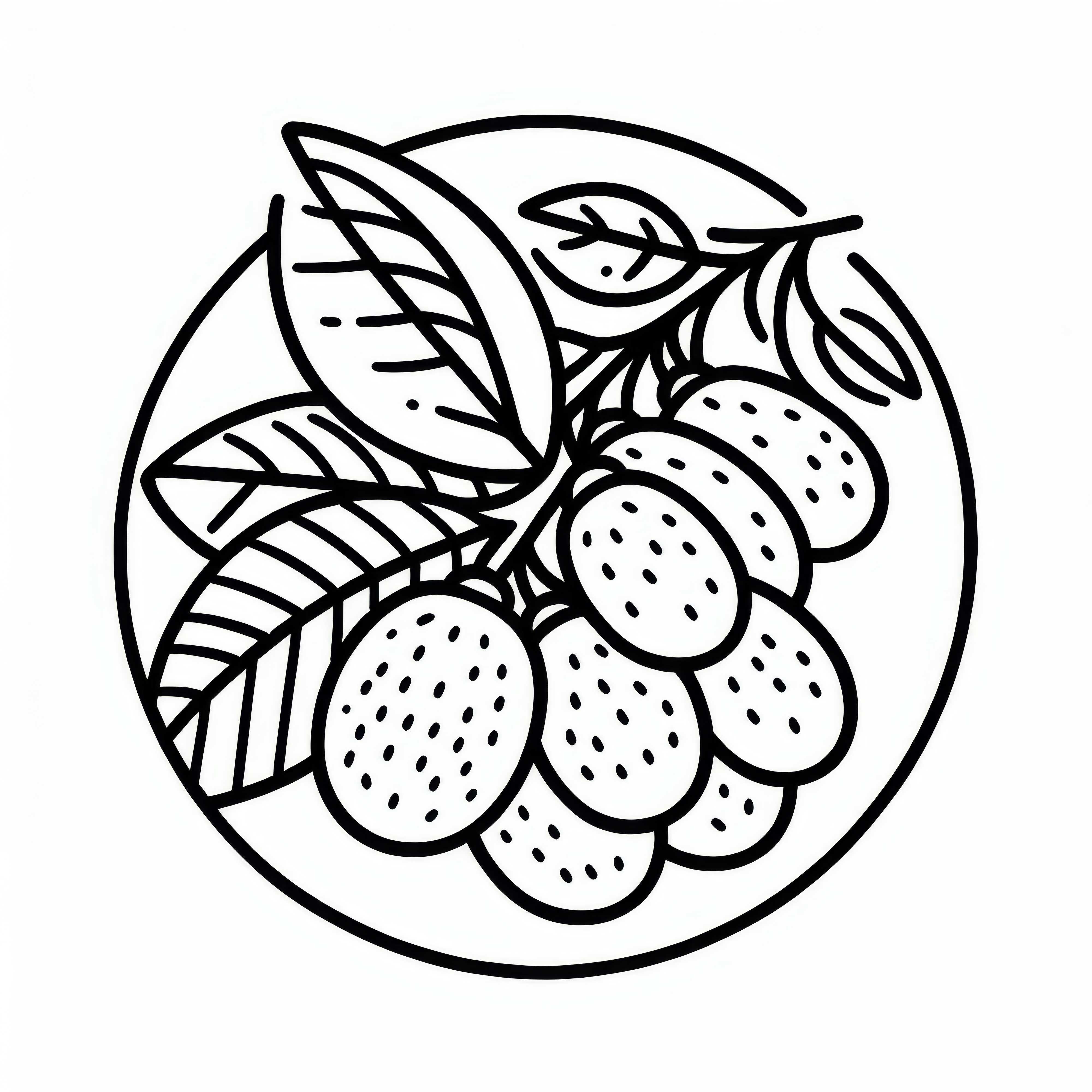 Kumquat Coloring Page Simple Free