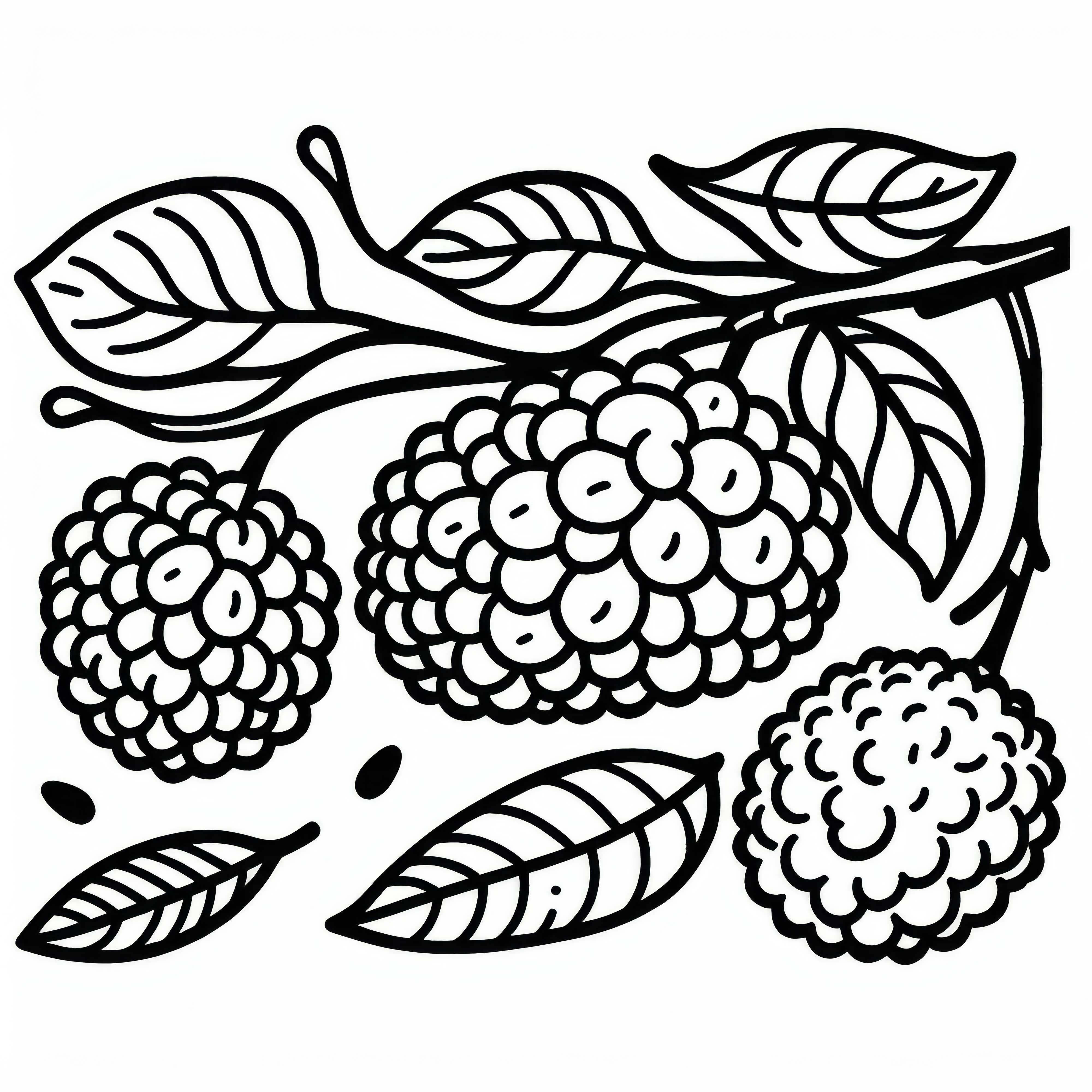 Lychee Coloring Page Free