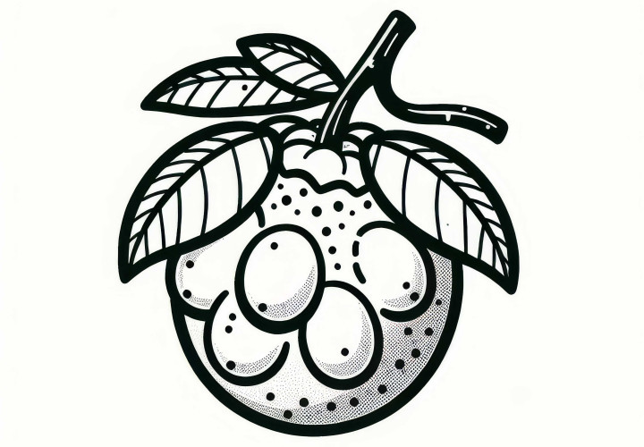 Mangaba Coloring Page Simple Free Download and Color Online