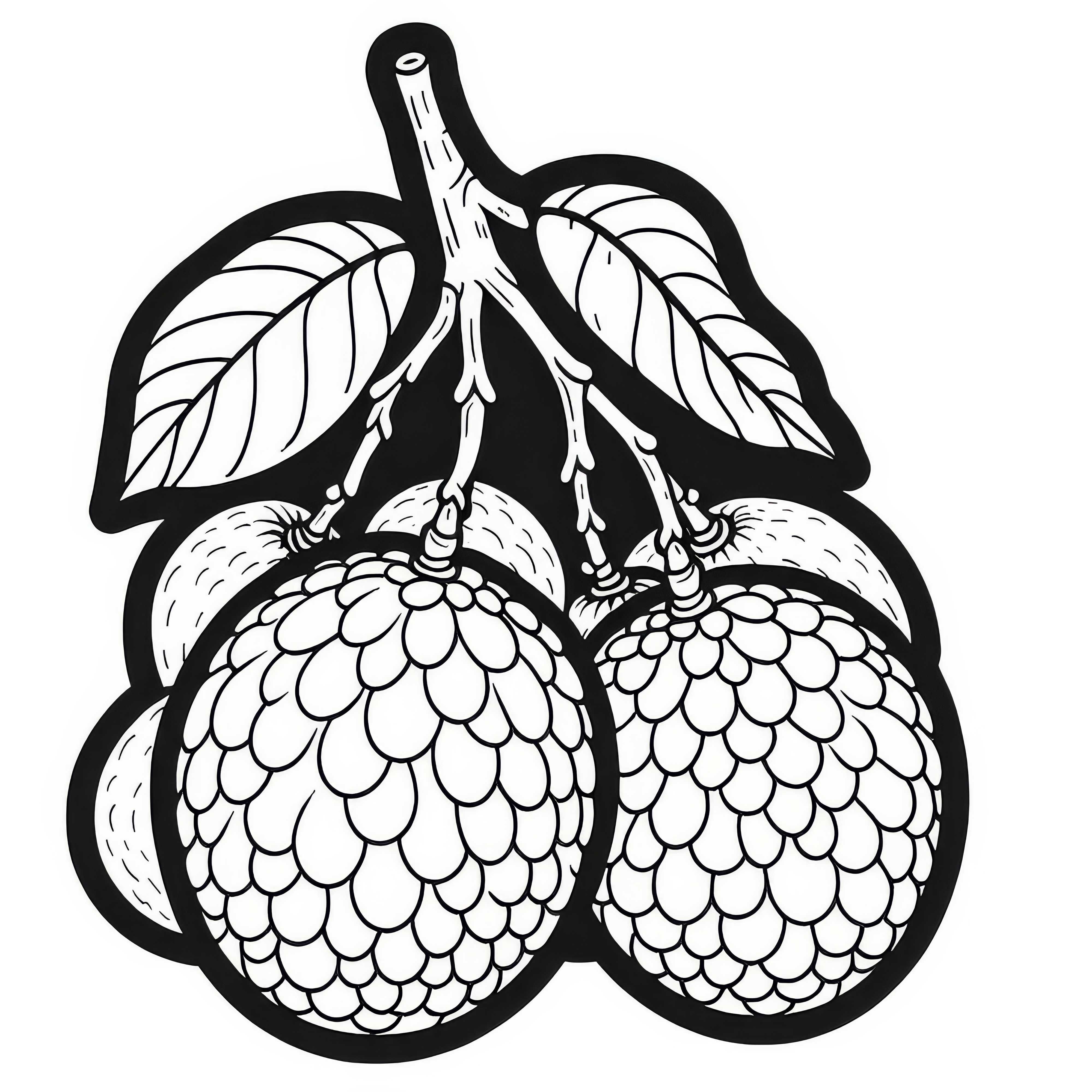 Longan Coloring Page Free to Download