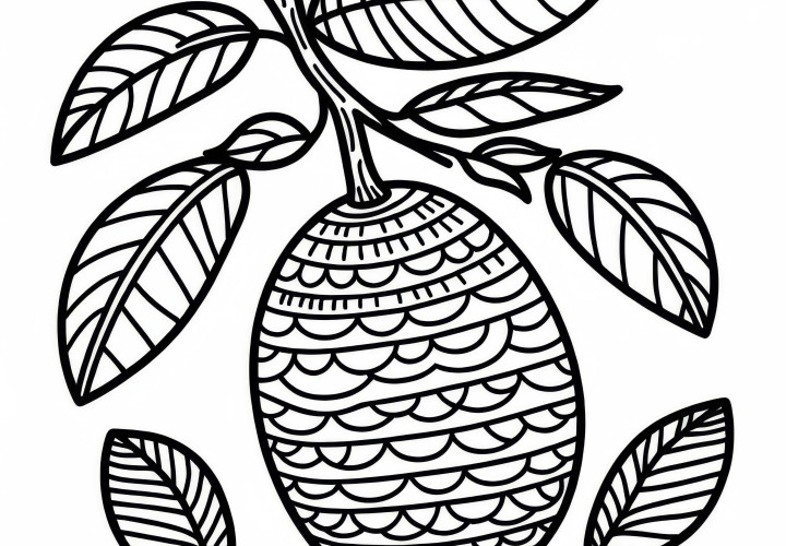 Mamoncillo and Spanish Lime Coloring Page Free