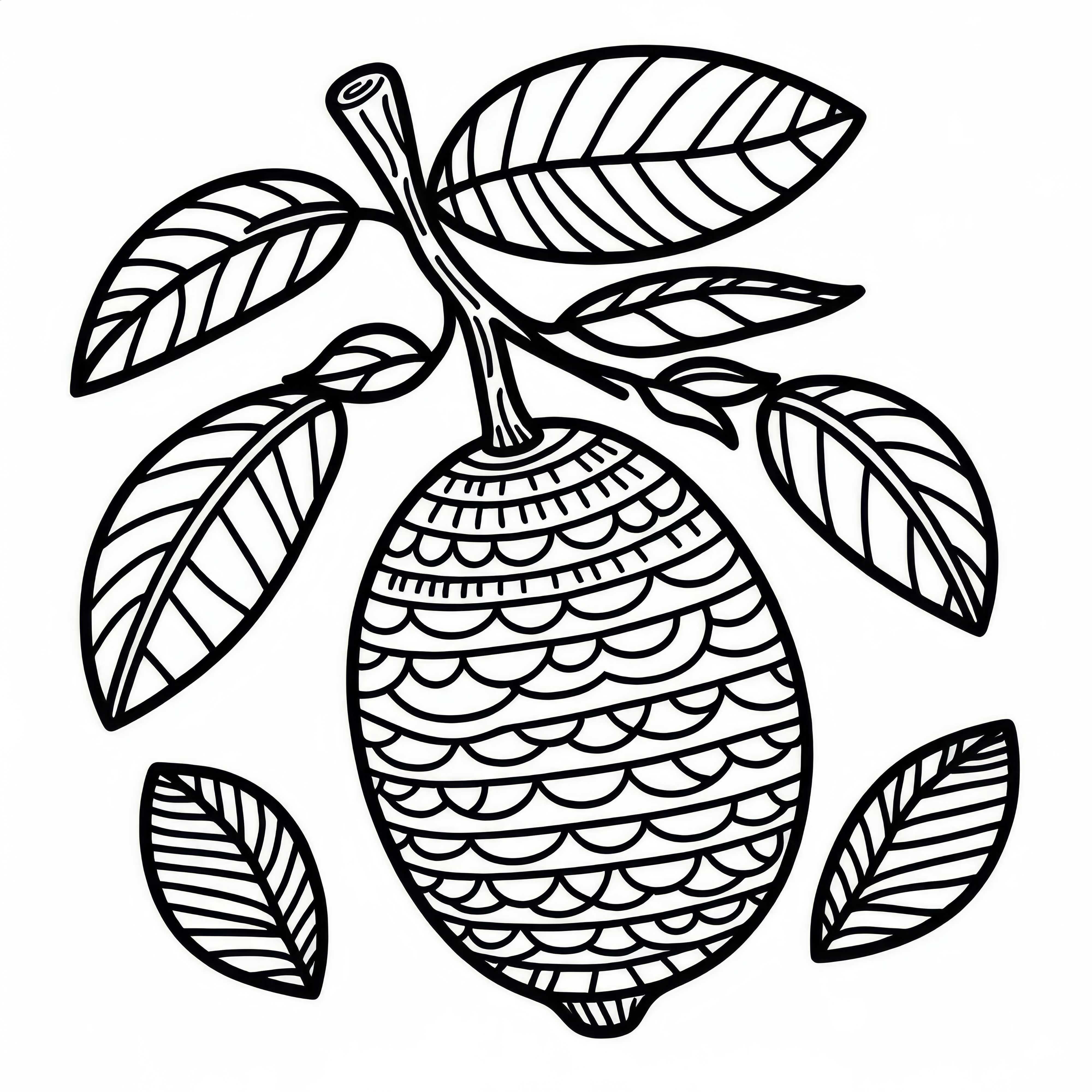 Mamoncillo and Spanish Lime Coloring Page Free
