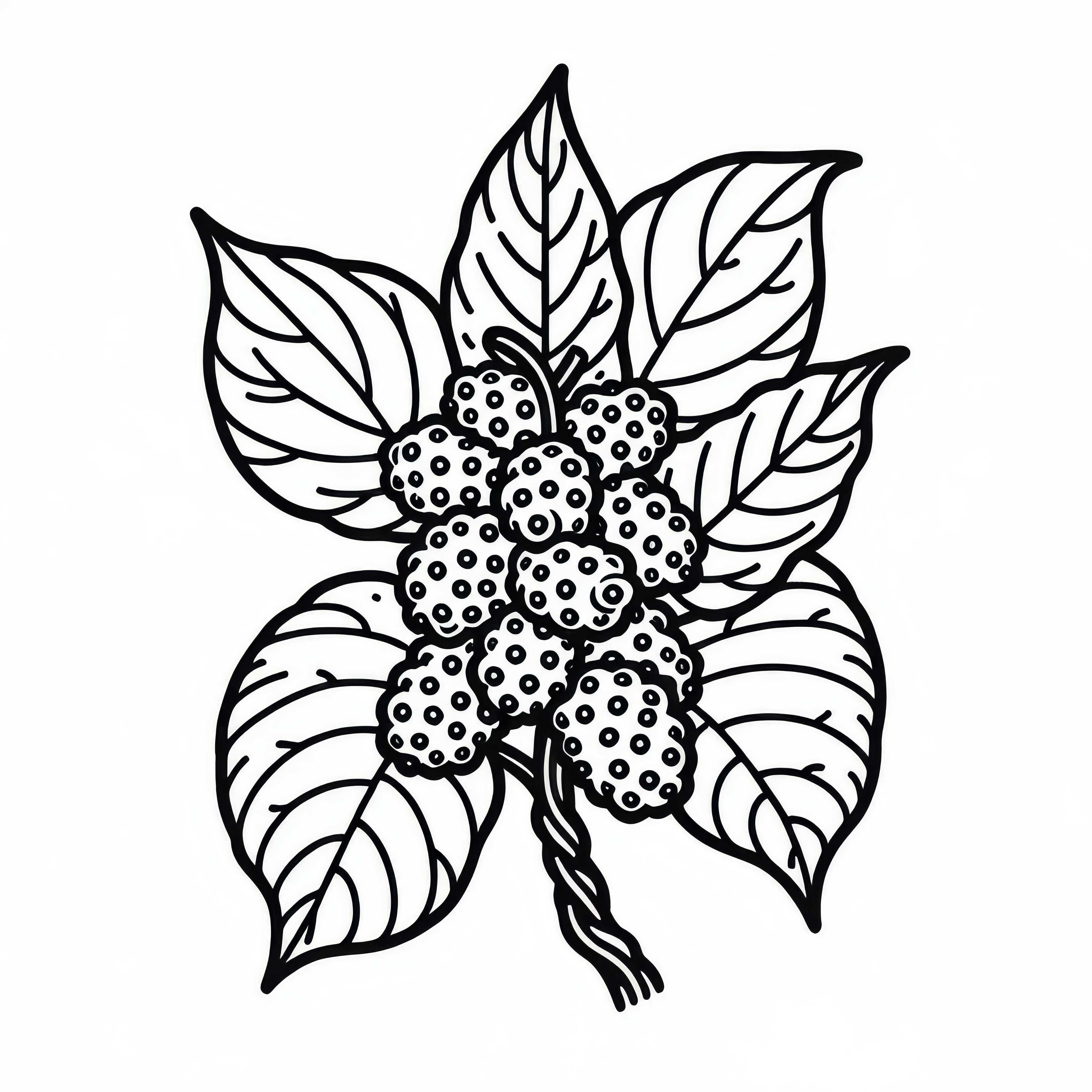 Noni - Indian Mulberry Coloring Page Free