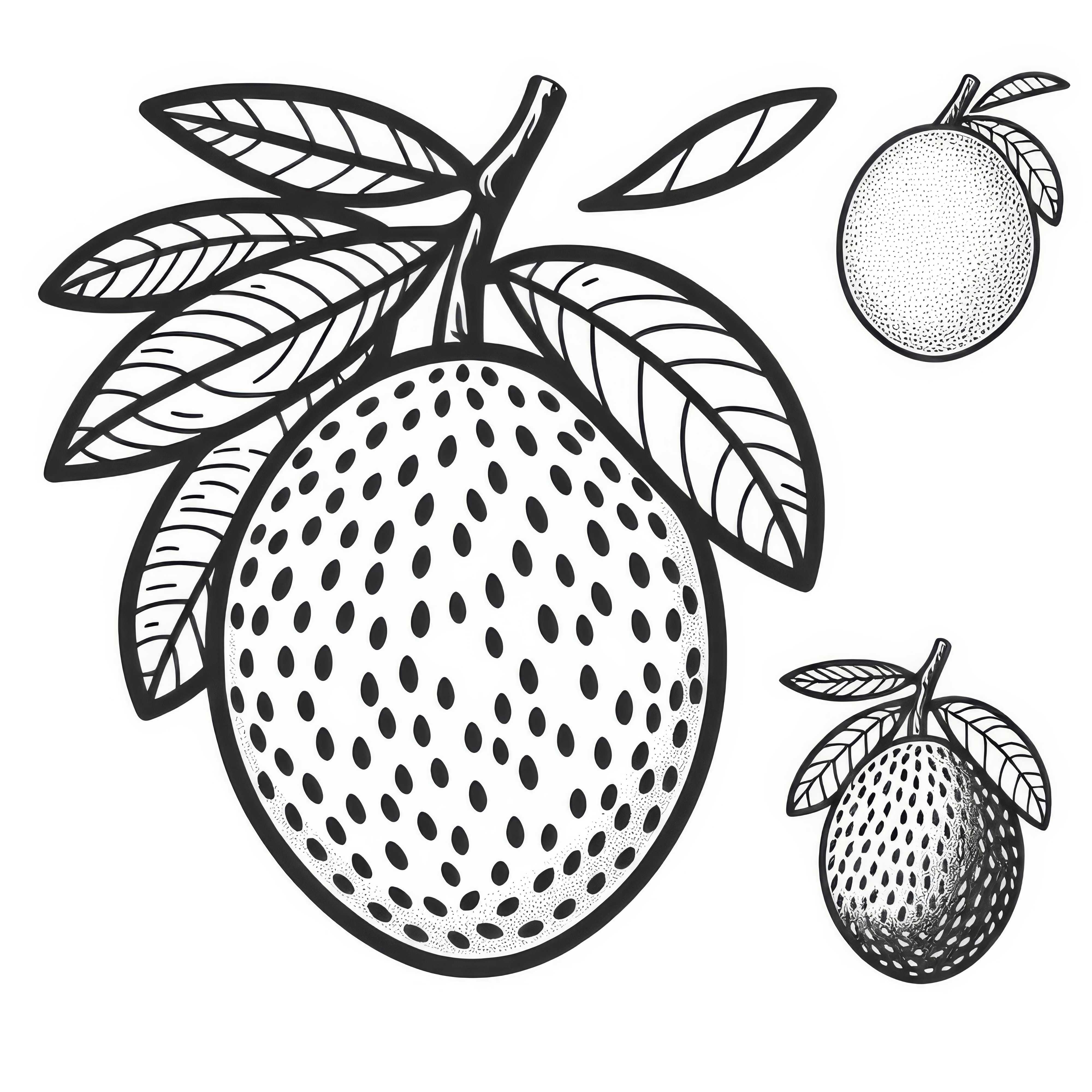 Free Sapodilla Coloring Page for Download