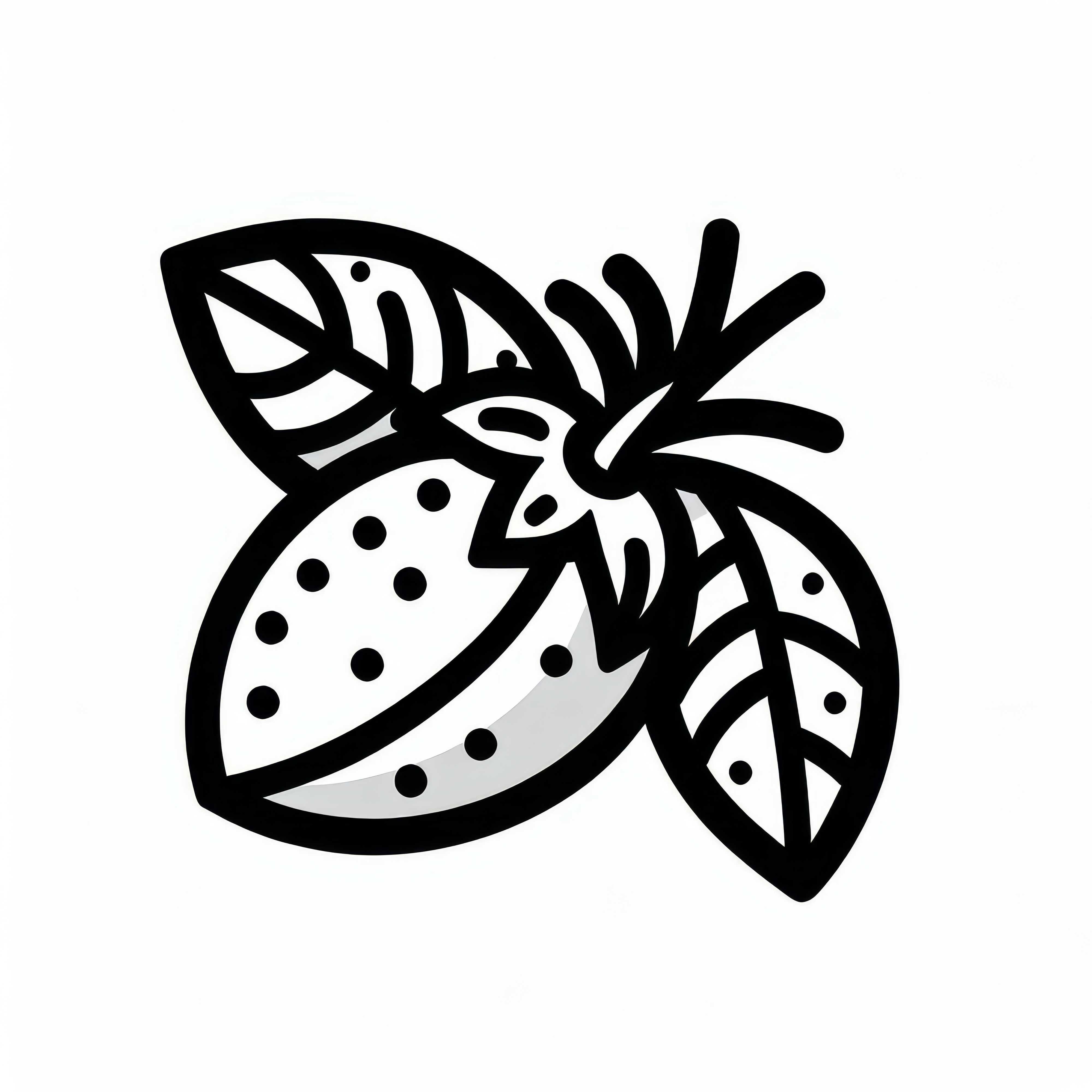 Tamarillo Coloring Template Simple Free