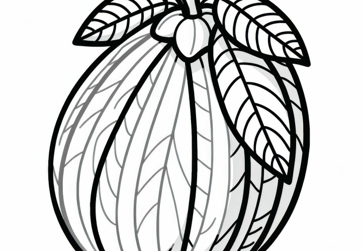 Uvaia Coloring Template Simple Free