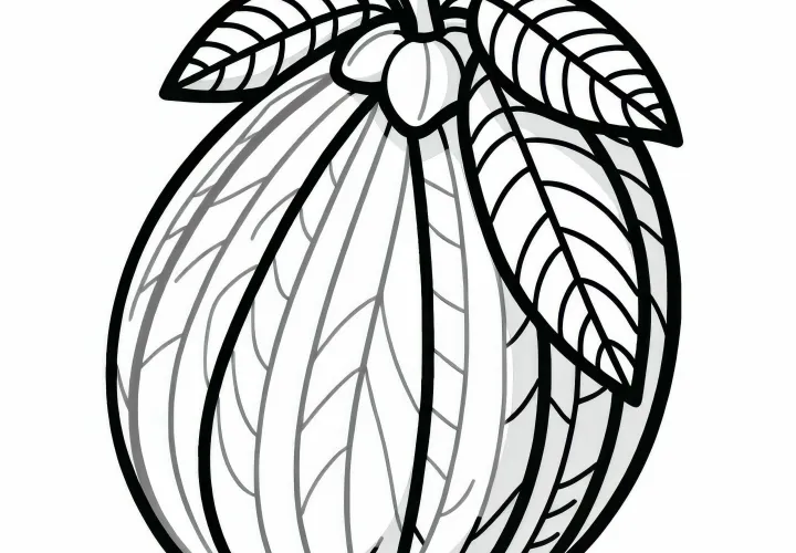 Uvaia Coloring Template Simple Free