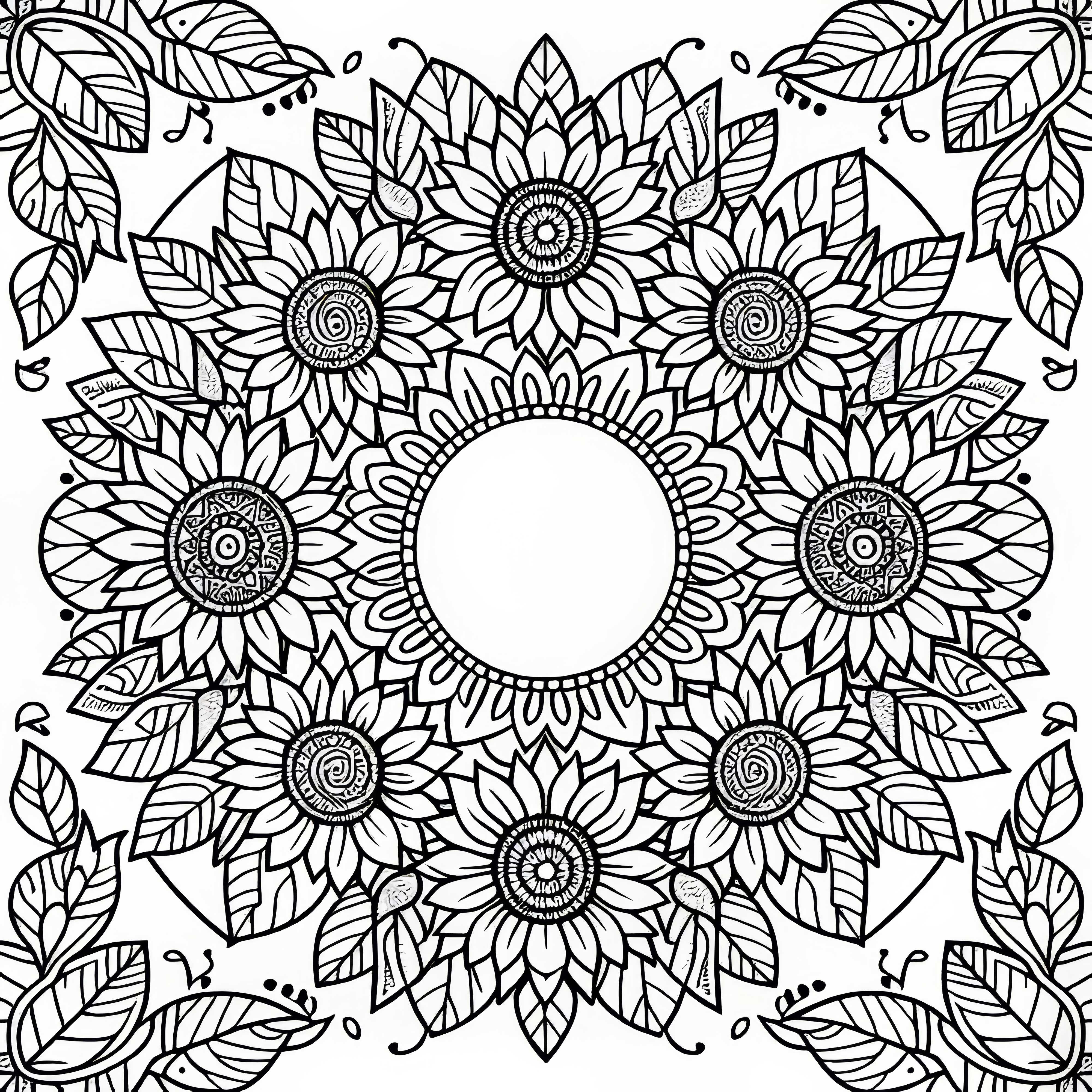 Solfart-Mandala fargeleggingsbilde for sommeren &ndash; Gratis