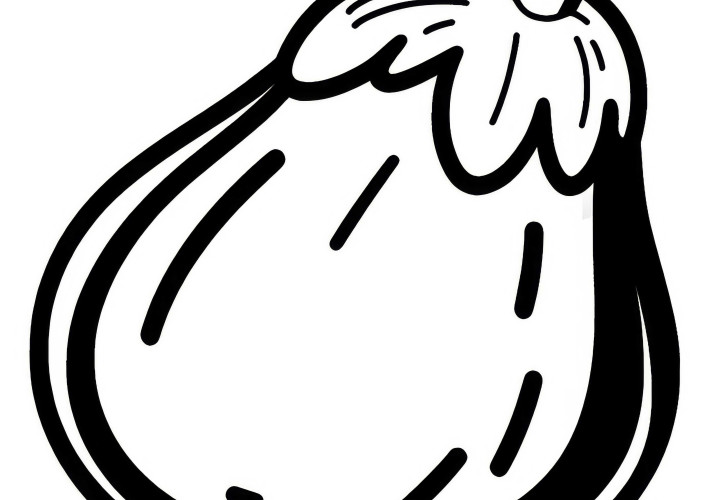 Coloriage d'aubergine gratuit