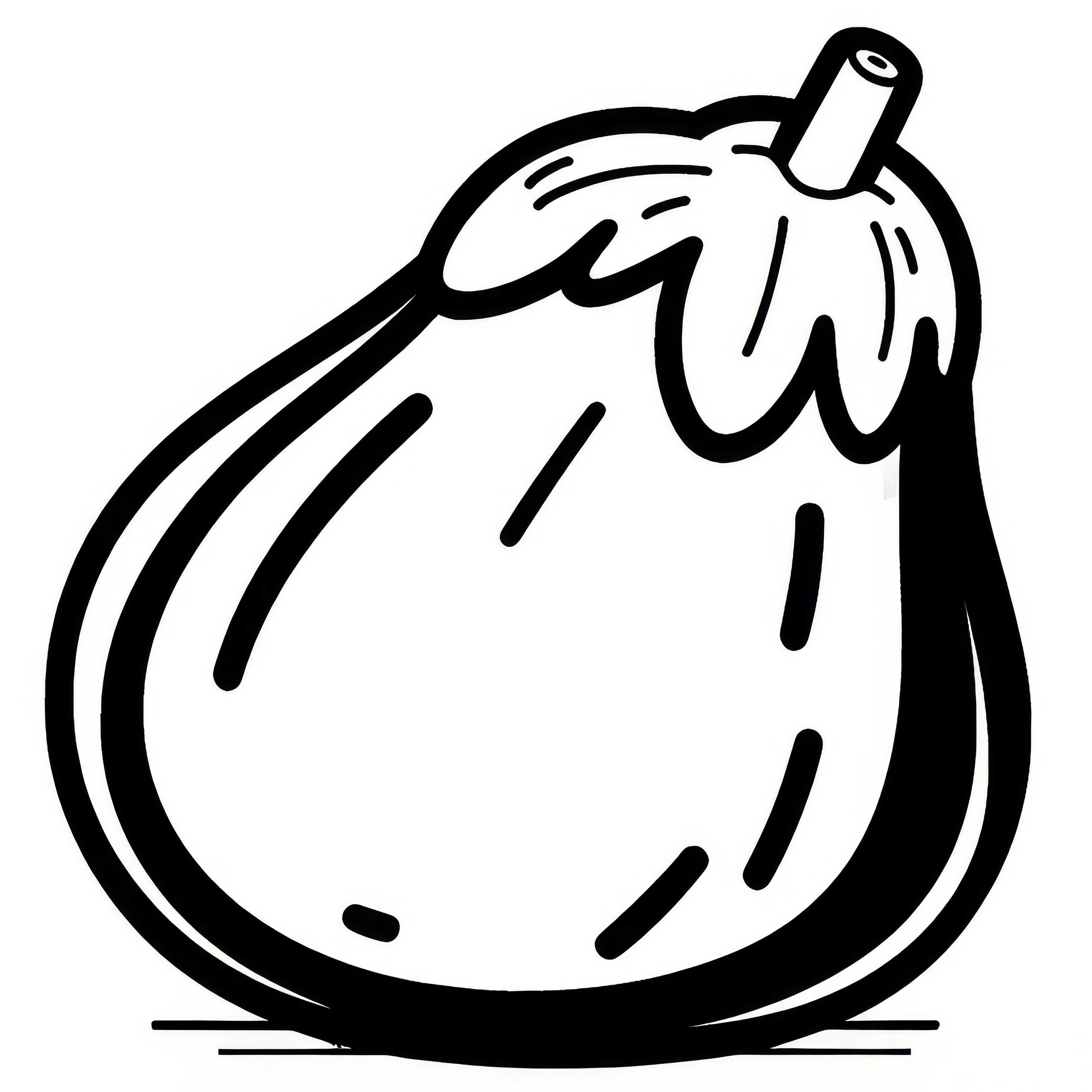 Coloriage d'aubergine gratuit