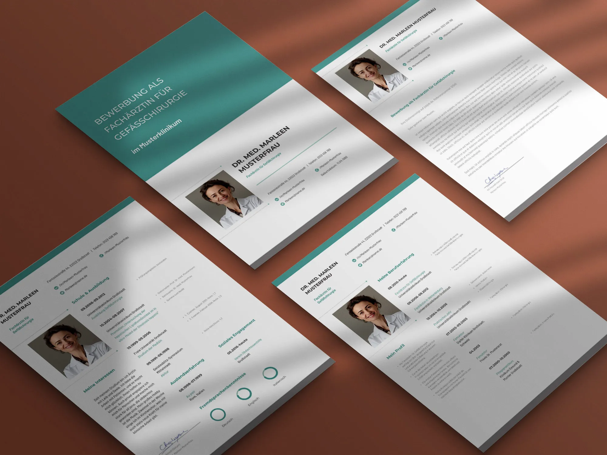 Application as a parcel delivery person: Template for cover letter and resume