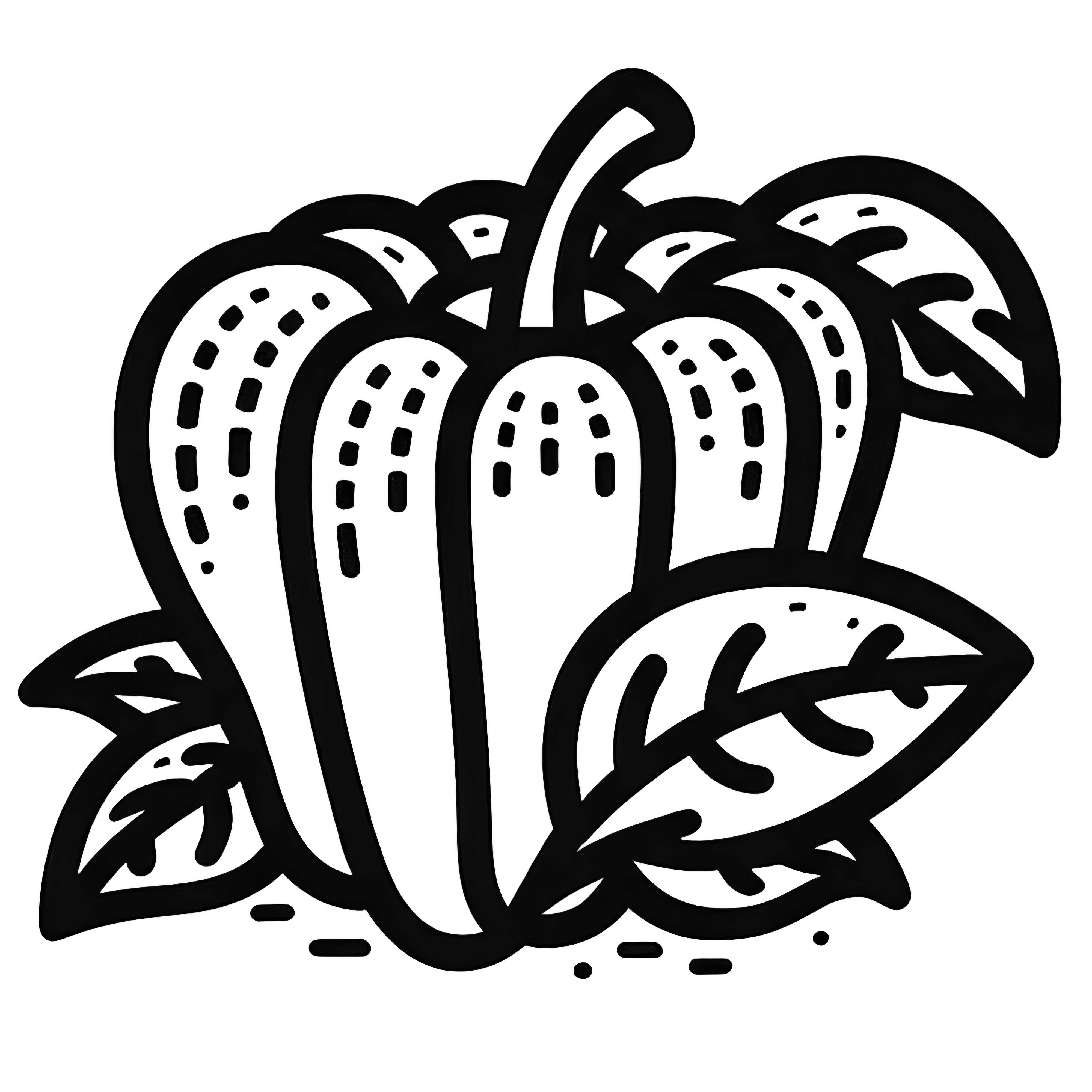 Image &agrave; colorier de piment doux gratuit &agrave; t&eacute;l&eacute;charger et &agrave; colorier
