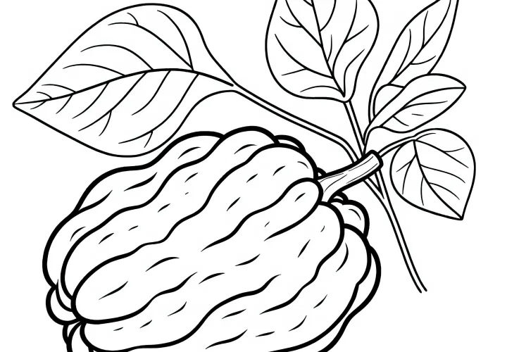 Chayote coloring page free to color