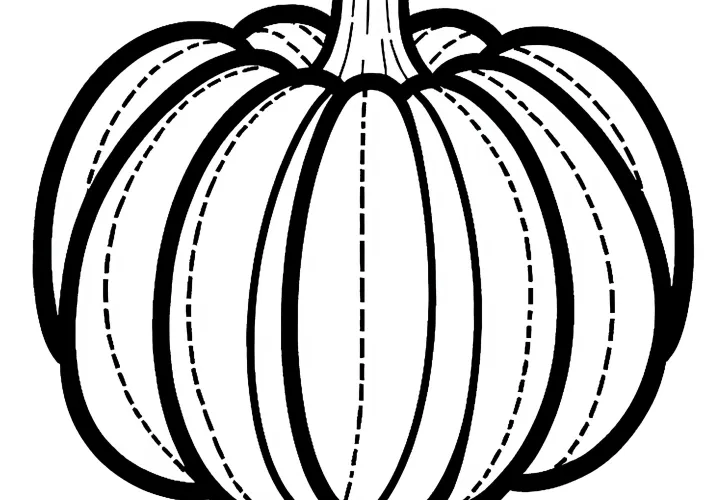 Acorn squash coloring page - Free coloring template