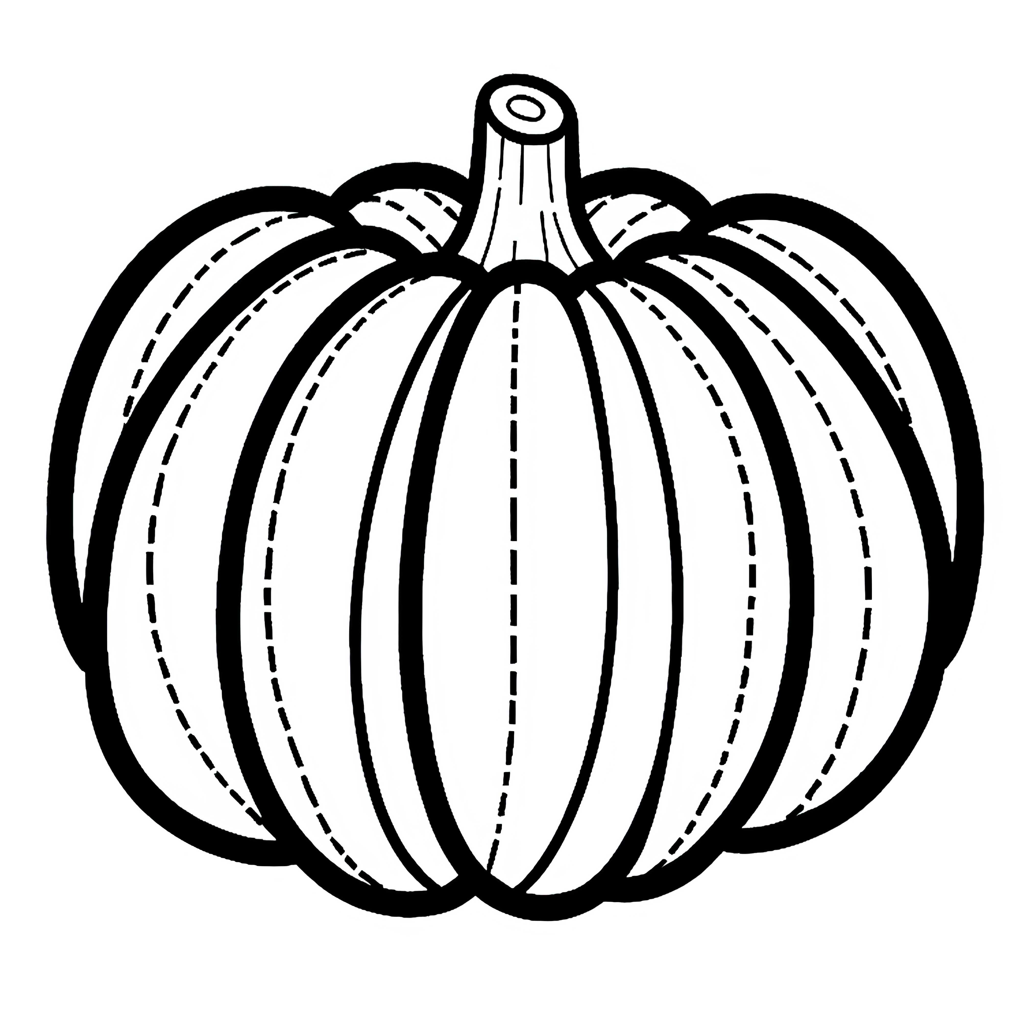 Dessin &agrave; colorier de courge goulue - Mod&egrave;le de coloriage gratuit