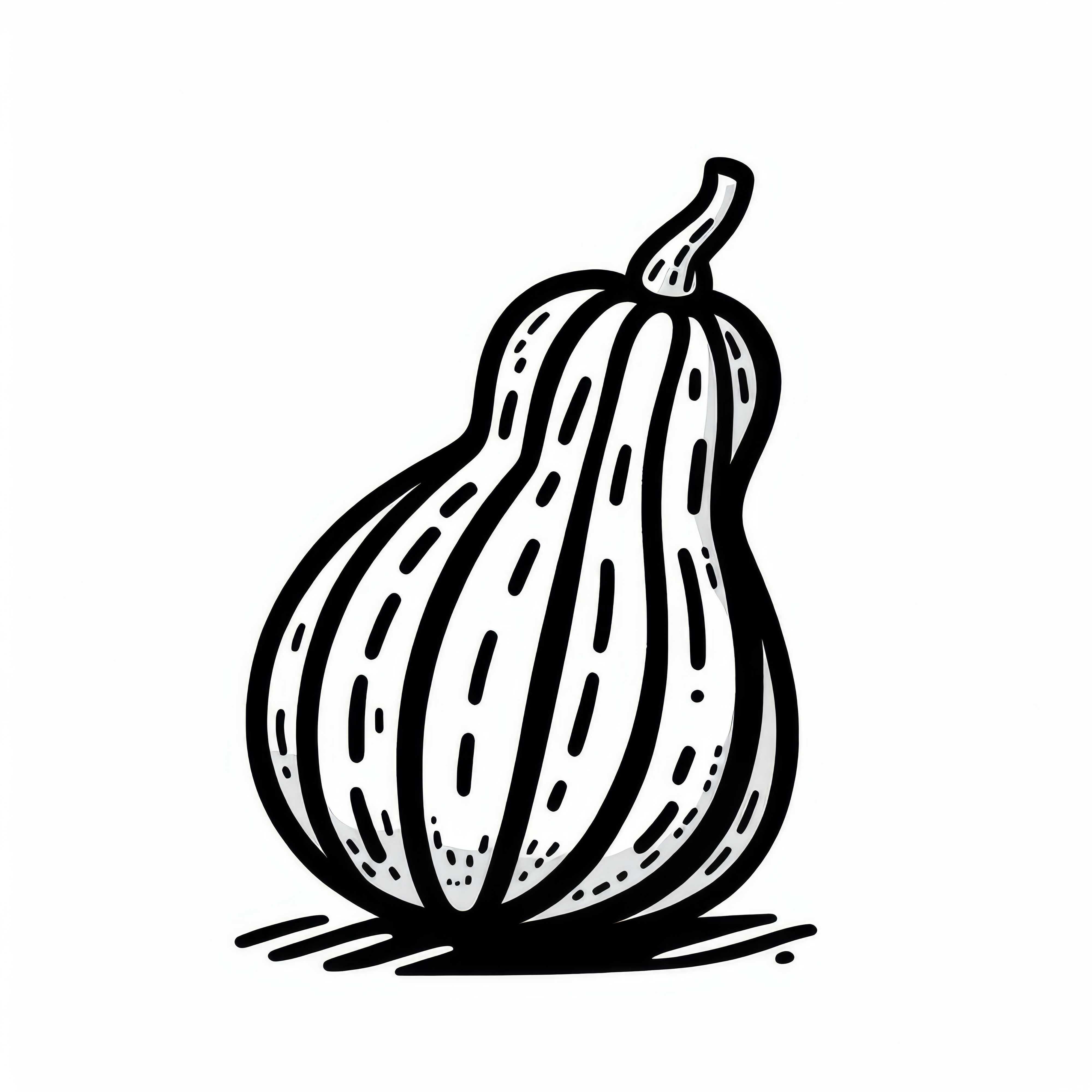 T&eacute;l&eacute;chargez gratuitement et coloriez en ligne un mod&egrave;le de coloriage de courge