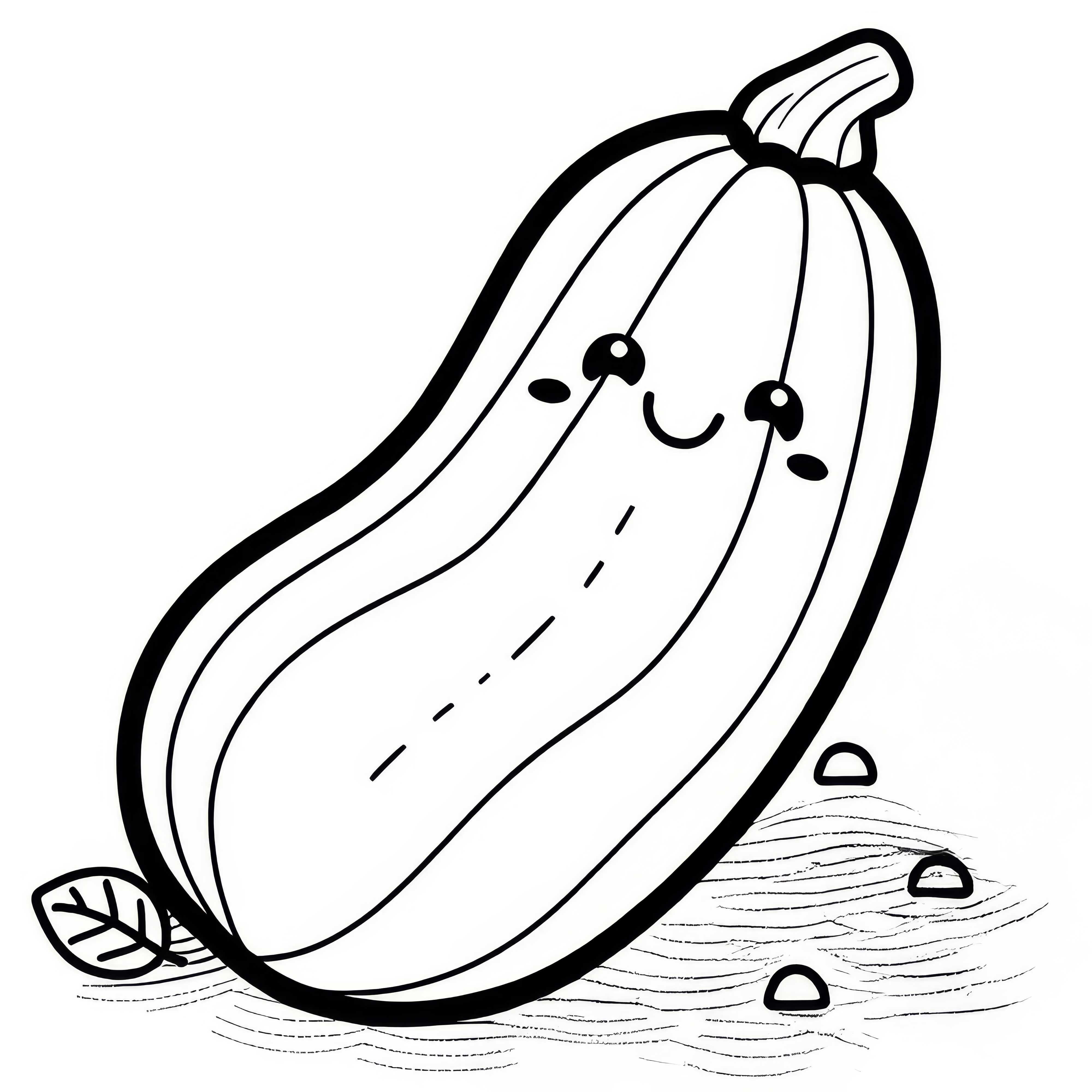 Coloriage de courgette gratuit