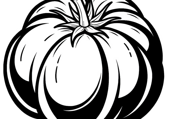 Gratuite coloriage de tomate charnue