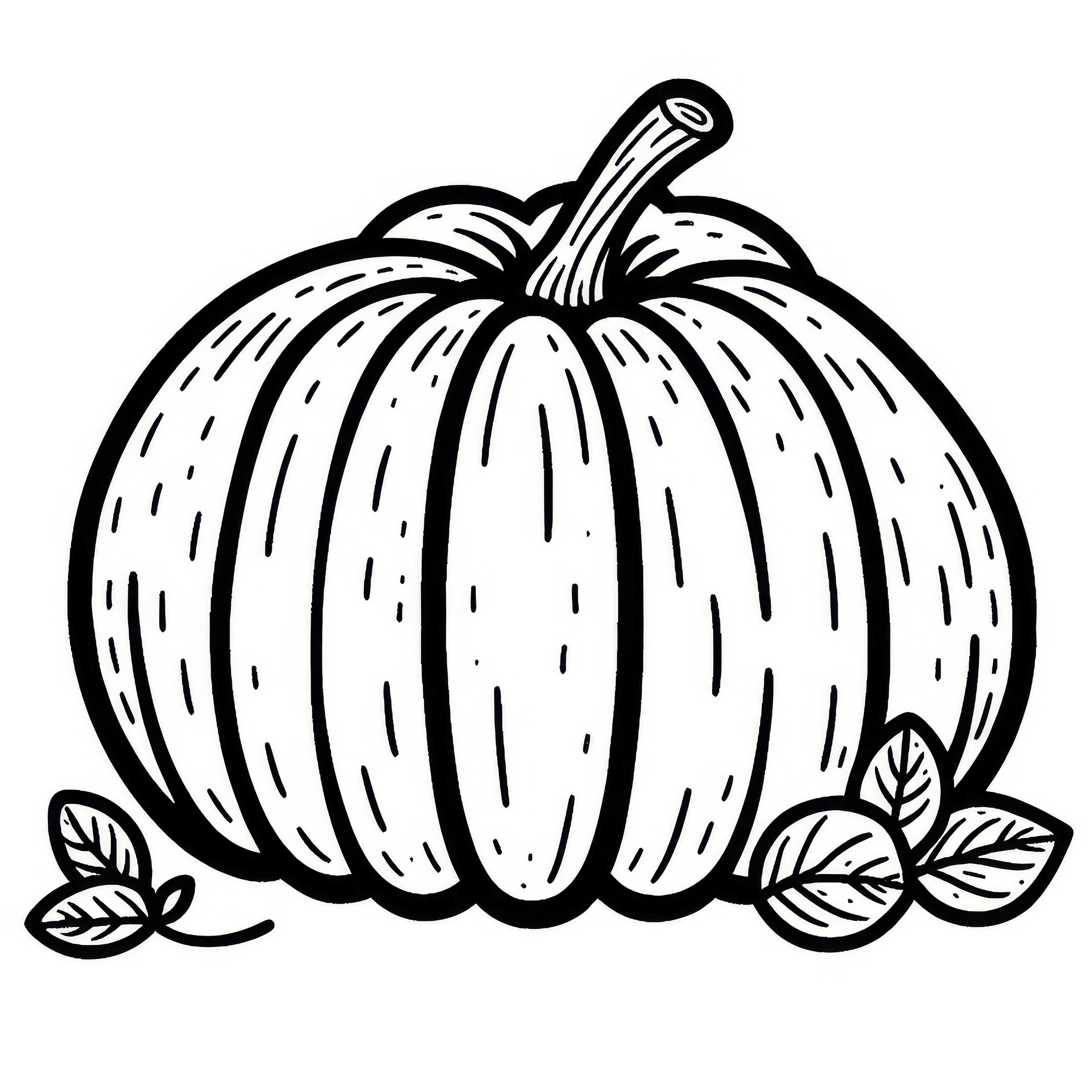 Image &agrave; colorier de courge musqu&eacute;e gratuit