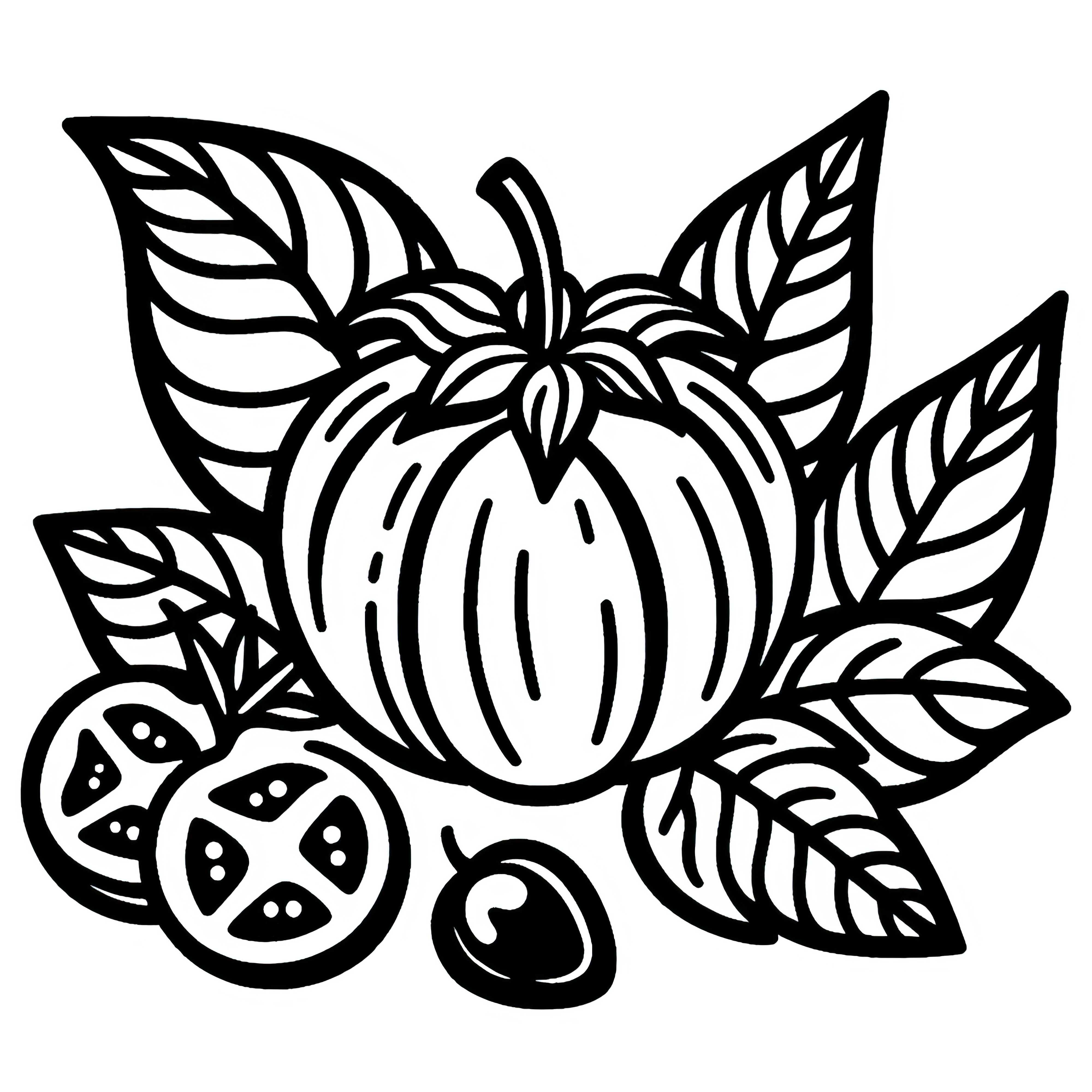 Image &agrave; colorier de tomatillo &agrave; t&eacute;l&eacute;charger gratuitement