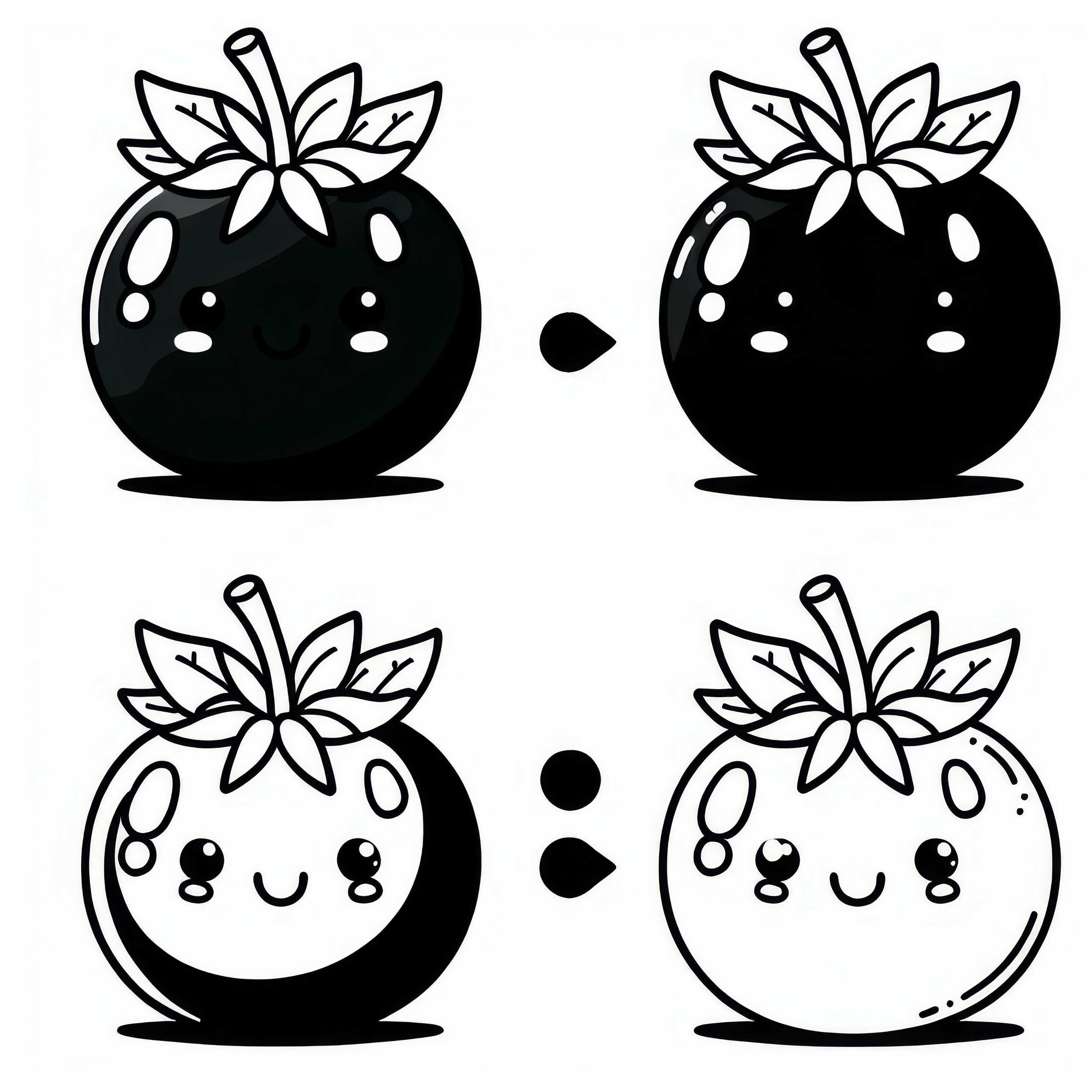 Coloriage de tomate noire - T&eacute;l&eacute;chargement gratuit