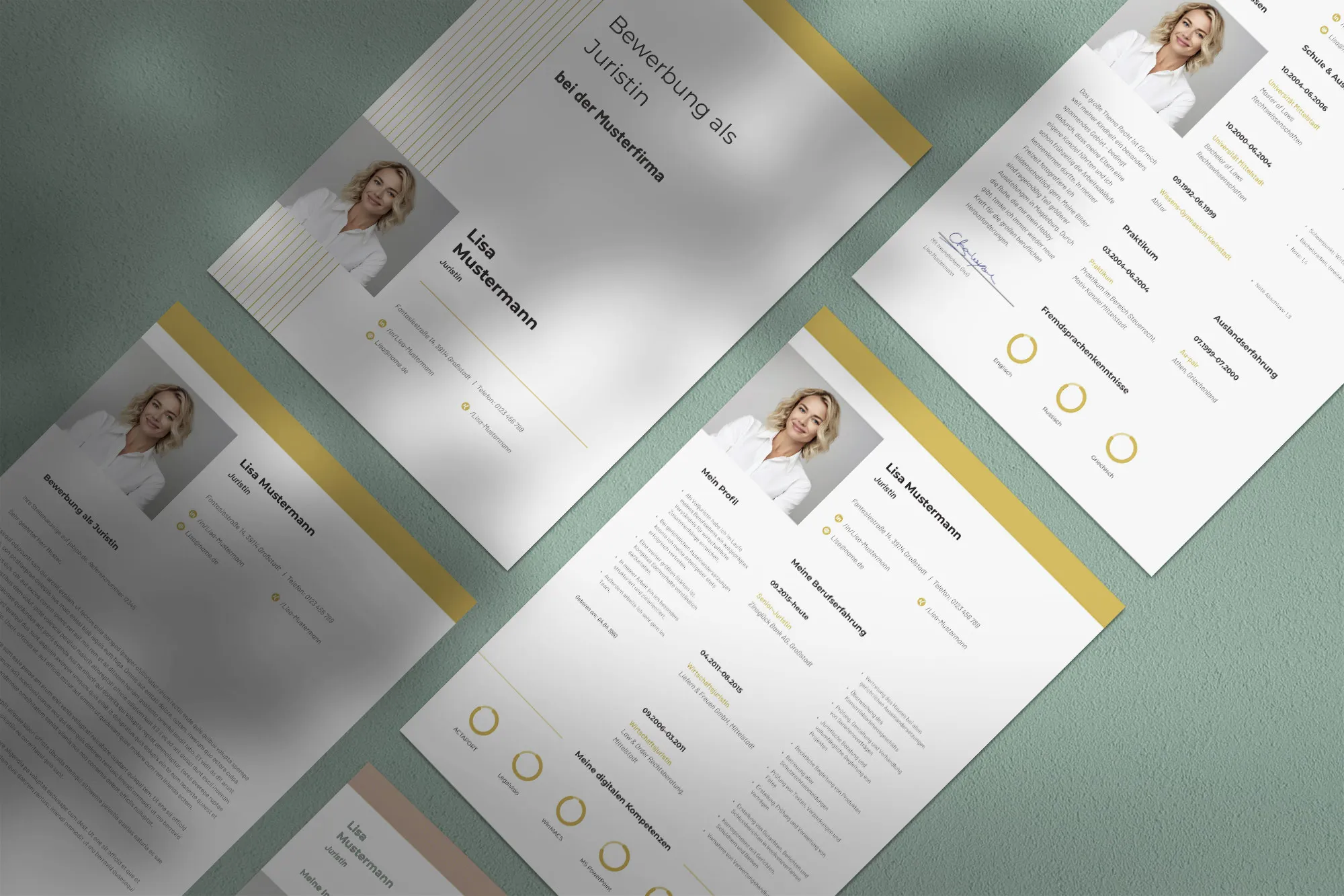 Application as a nursing professional: Sample for resume and cover letter.