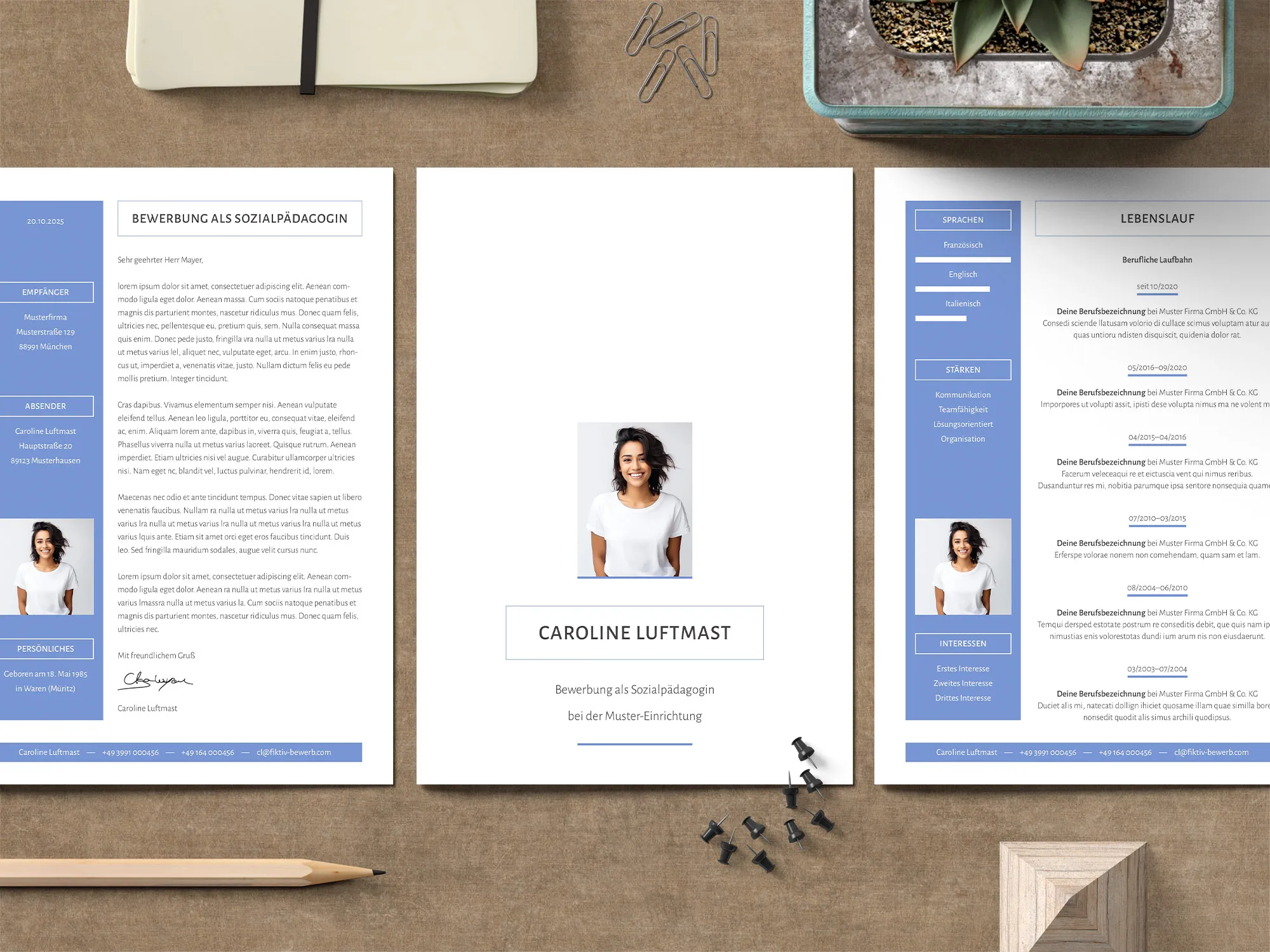 Application as a nursing professional: Template for cover letter and resume