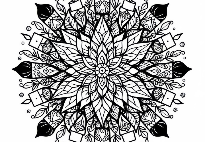 Weihnachtsstern Mandala Malvorlage Winter Gratis Weihnachtsstern Mandala Malvorlage Winter Gratis