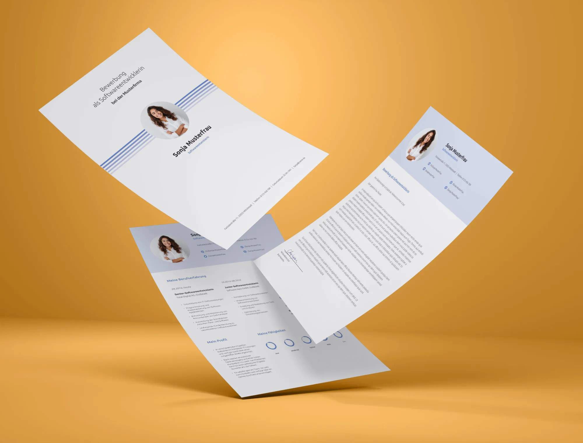 Application as a physicist: sample for resume and cover letter