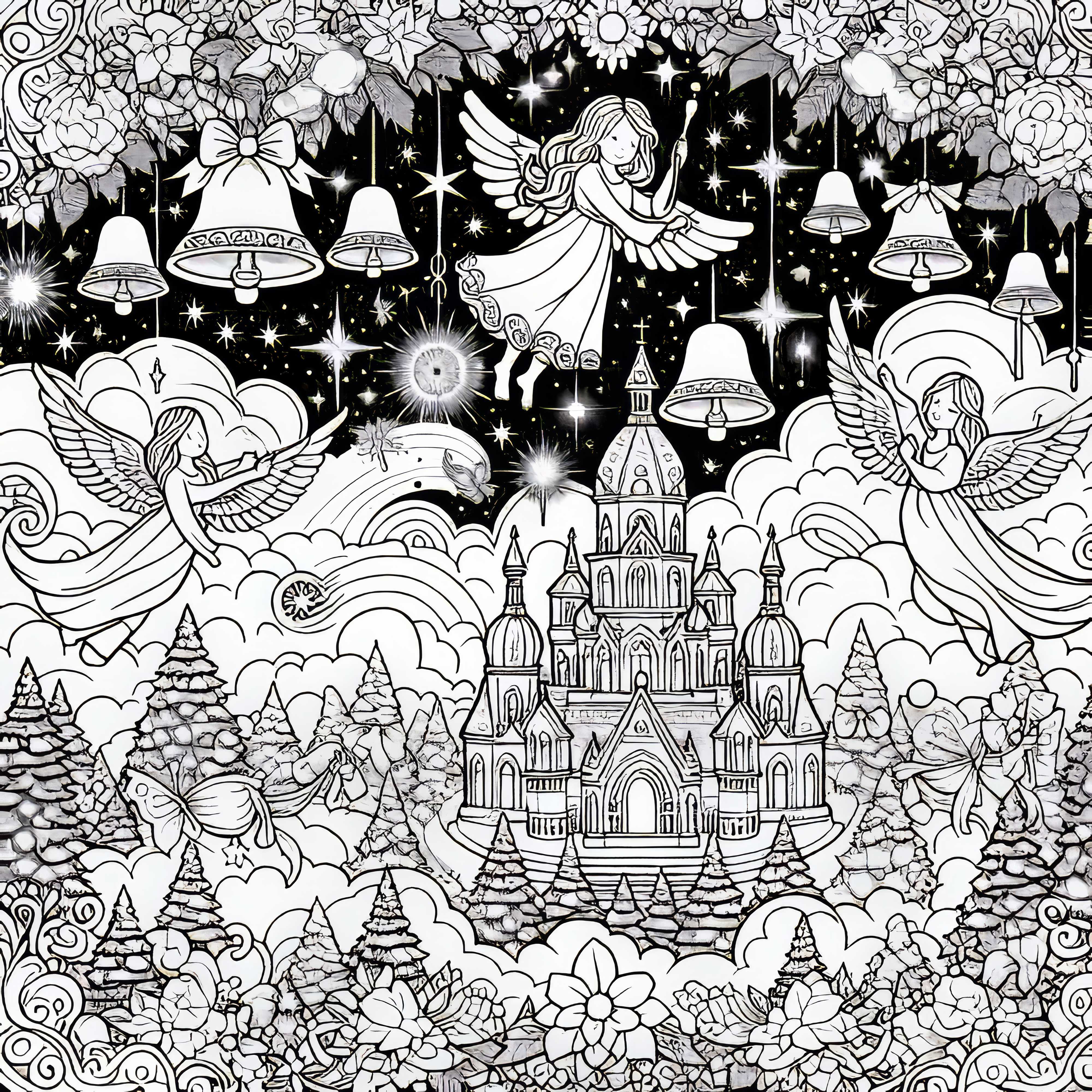 Himmelrike: Klokkespill klinger i luften &ndash; Gratis tegning