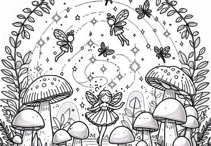 Светлячки в фее: феи танцуют как раскраска бесплатно