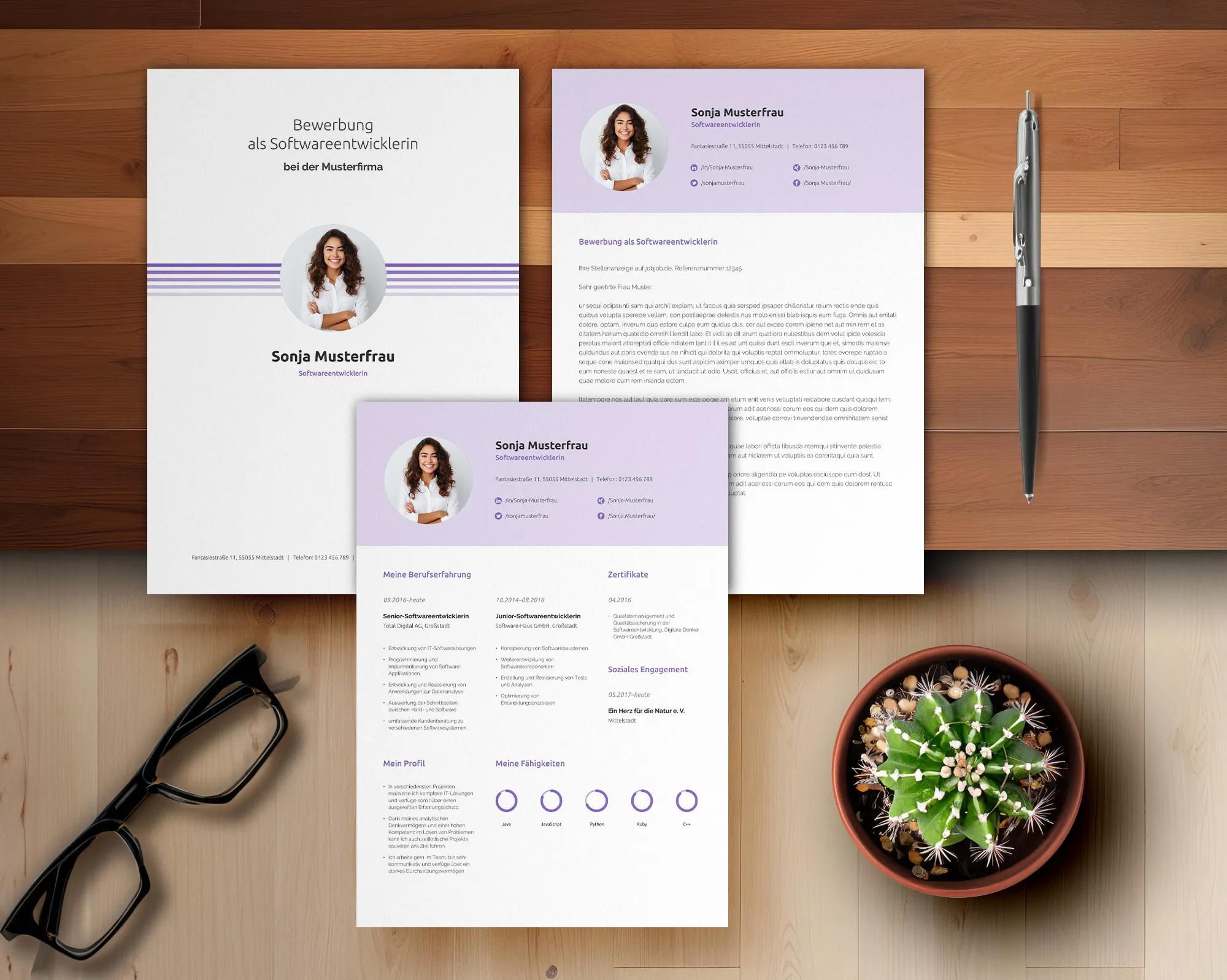 Application for the position of Production Manager: Template for cover letter and resume available for download