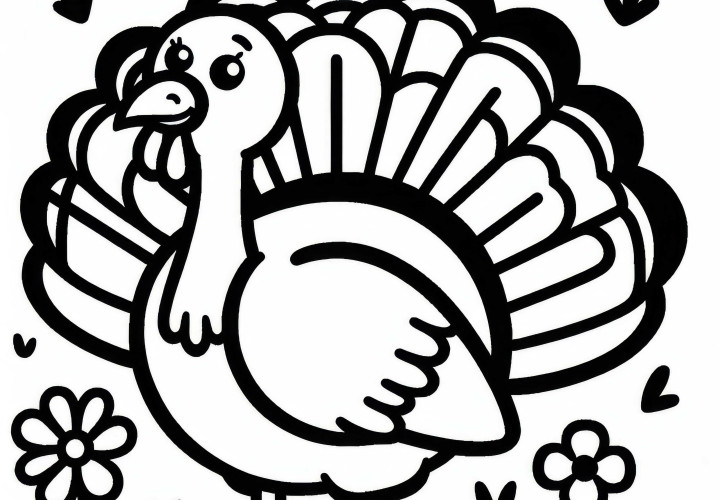 Pintura de galo para colorir fácil, download gratuito e colorir online