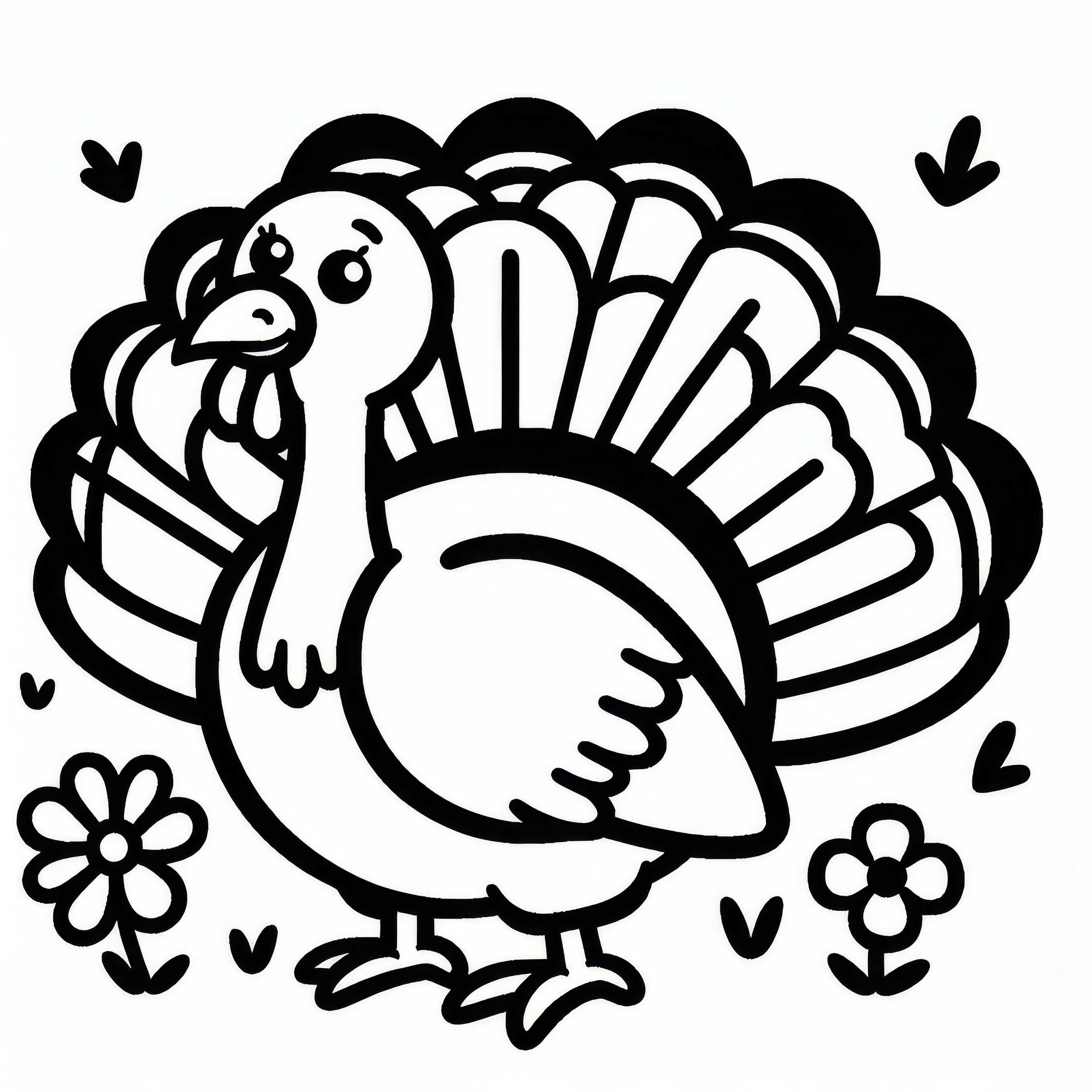 Desenho para colorir de peru simples para baixar gratuitamente e pintar online Desenho de Peru para Colorir Simples para Baixar Gratuitamente e Colorir Online