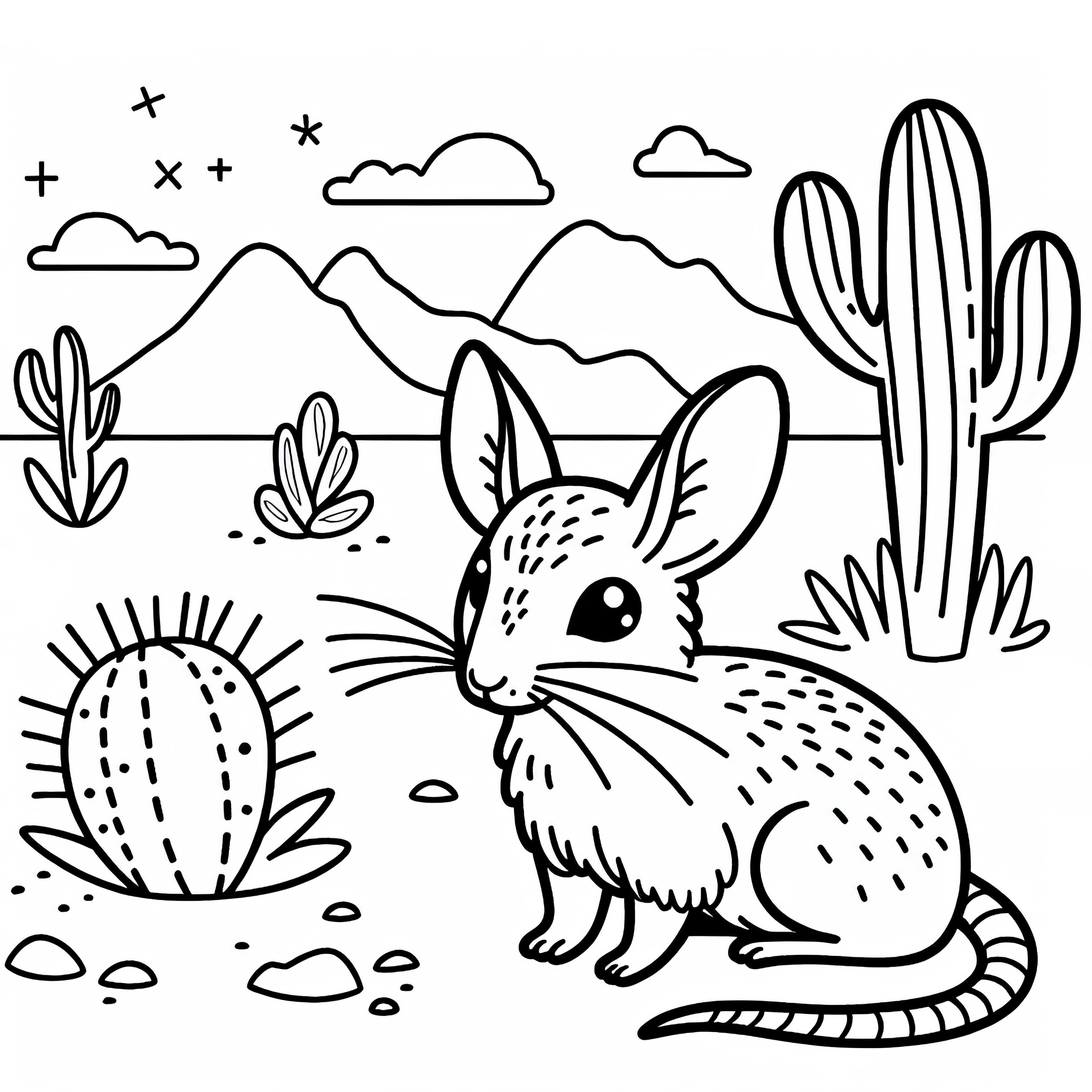 &Oslash;rkenmarsvin Fargeleggingsbilde Enkelt Gratis