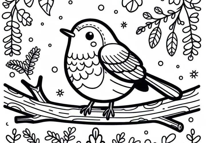 Malba s vtákom červienkou Európa zadarmo Malba s vtákom červienkou Európa zadarmo