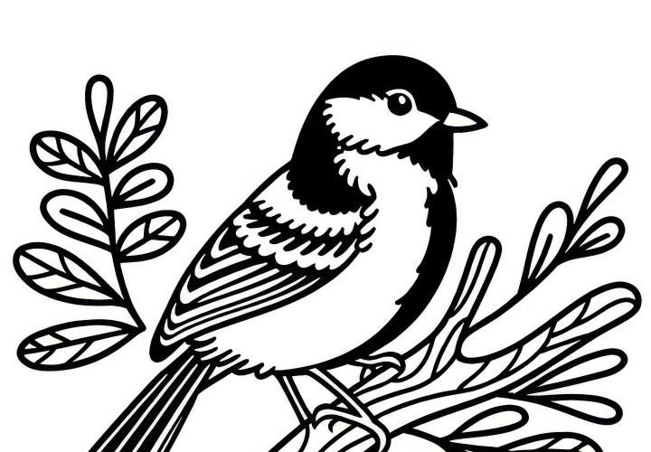 Kohlmeis – Fuglen i Europa – Fargeleggingsmal gratis