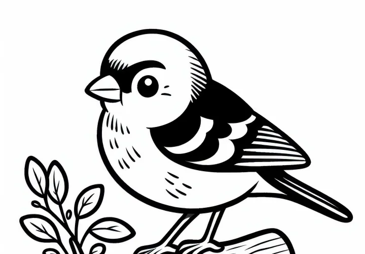 Buchfink vták Európa omalovánka zadarmo Buchfink vták Európa omalovánka zadarmo