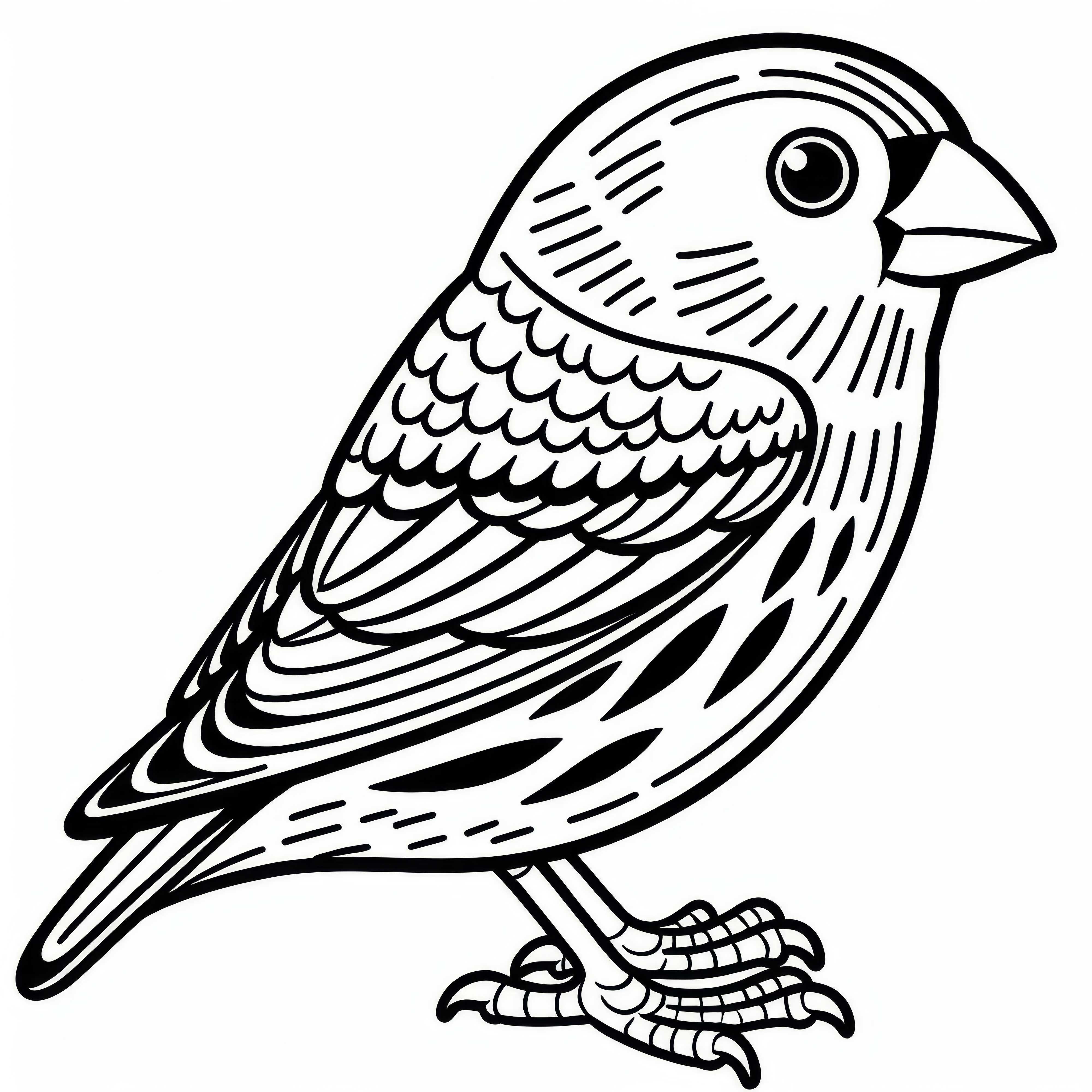 그린 핀크 - 유럽의 새 - 무료 색칠 페이?