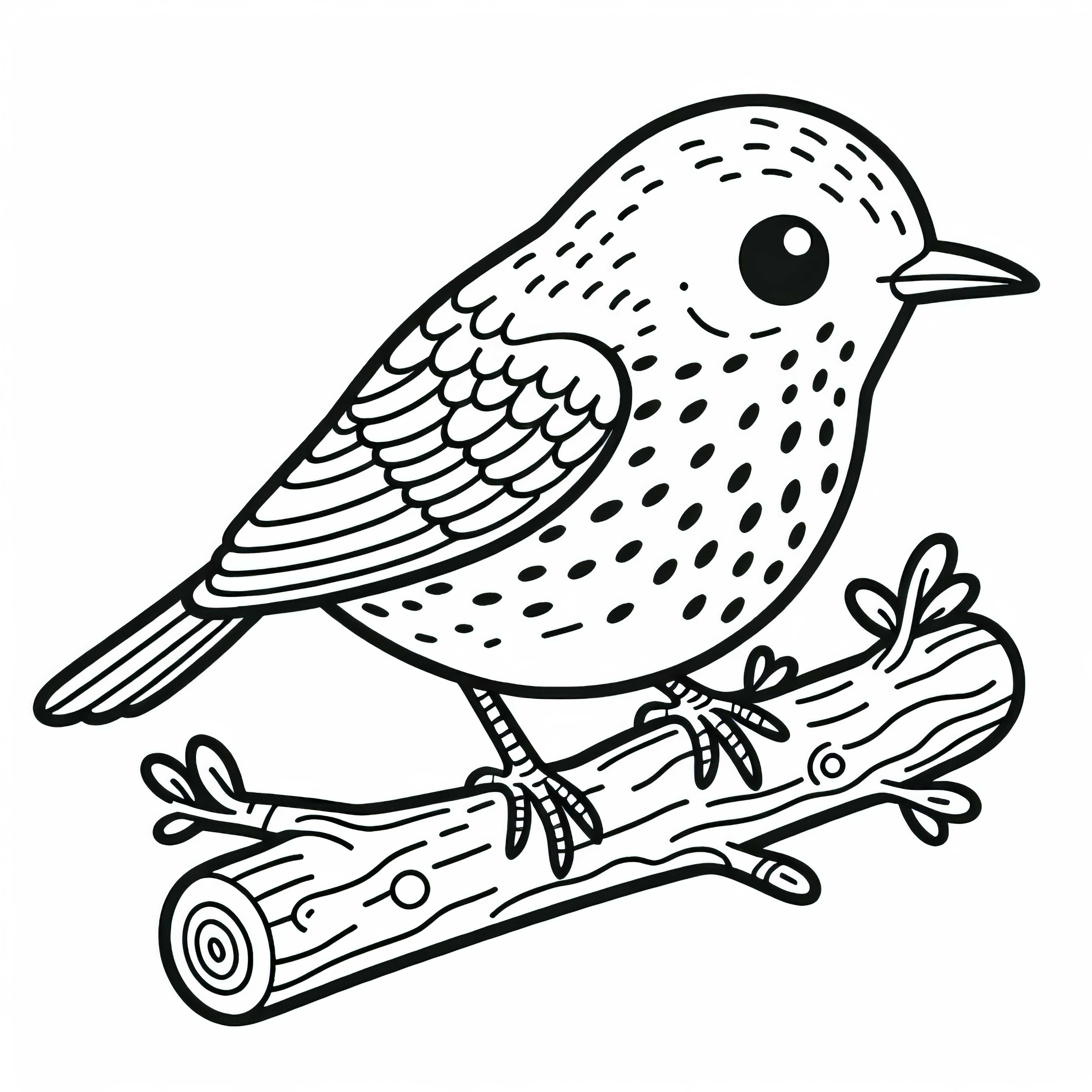 Drossel Singdrossel Fuglen Europa Fargeleggingsbilde gratis