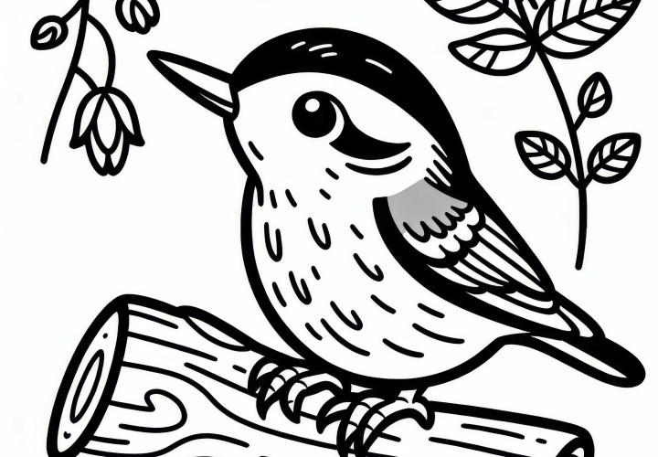 Kleiber Vogel Europa Fargelegge Gratis