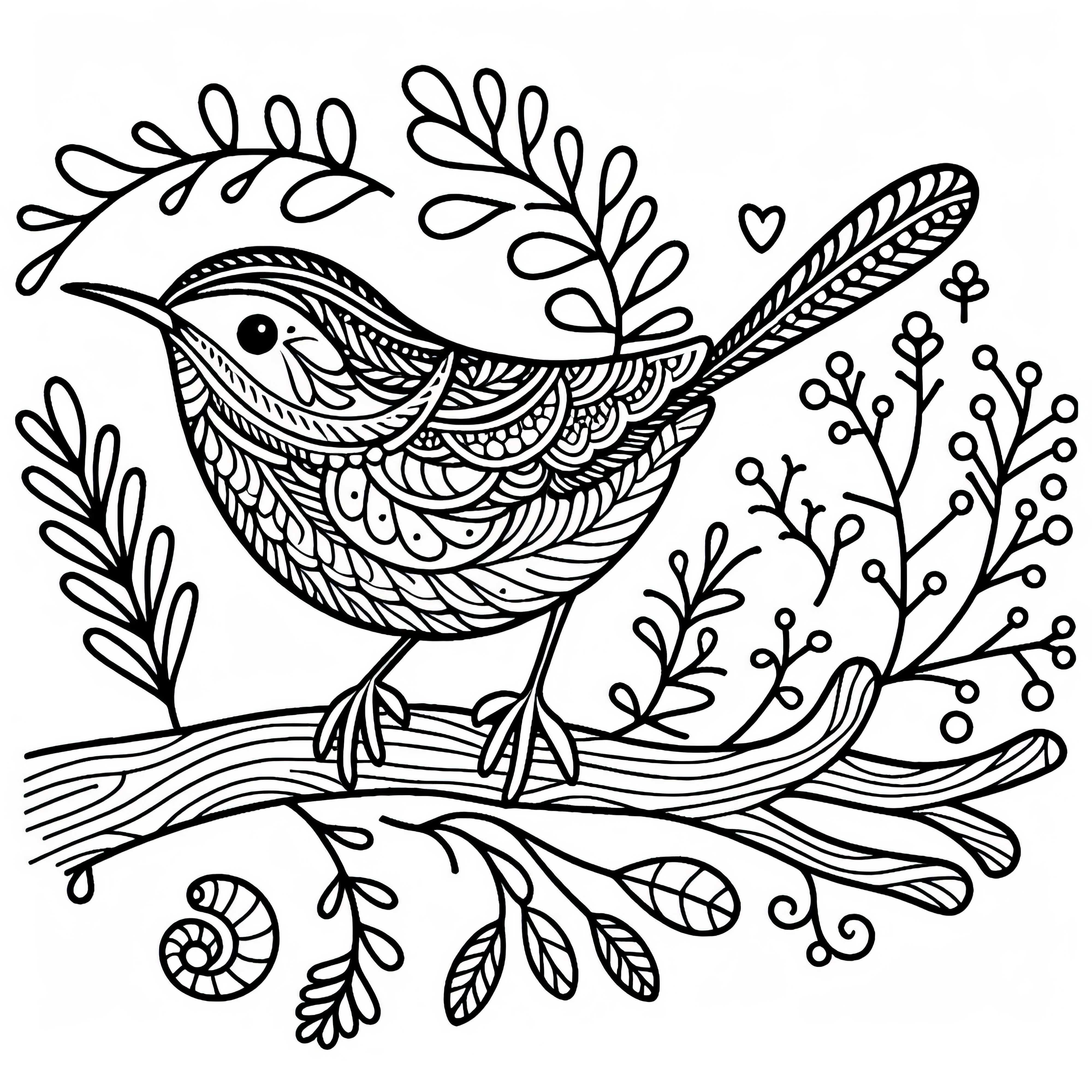 P&aacute;ssaro Rei dos Zang&otilde;es Europa Desenho para Colorir Gr&aacute;tis