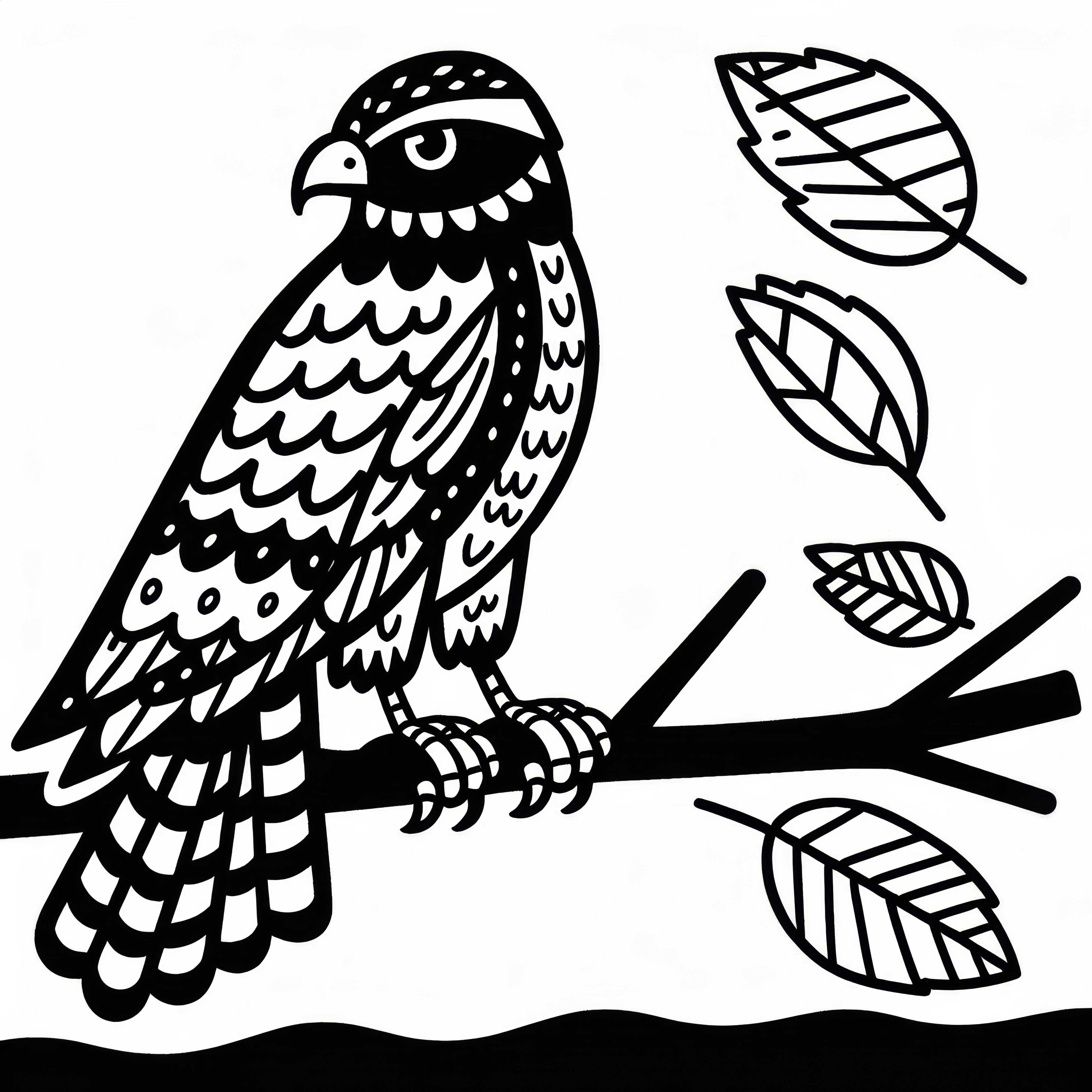 Hauk fugl Europa malebilde gratis